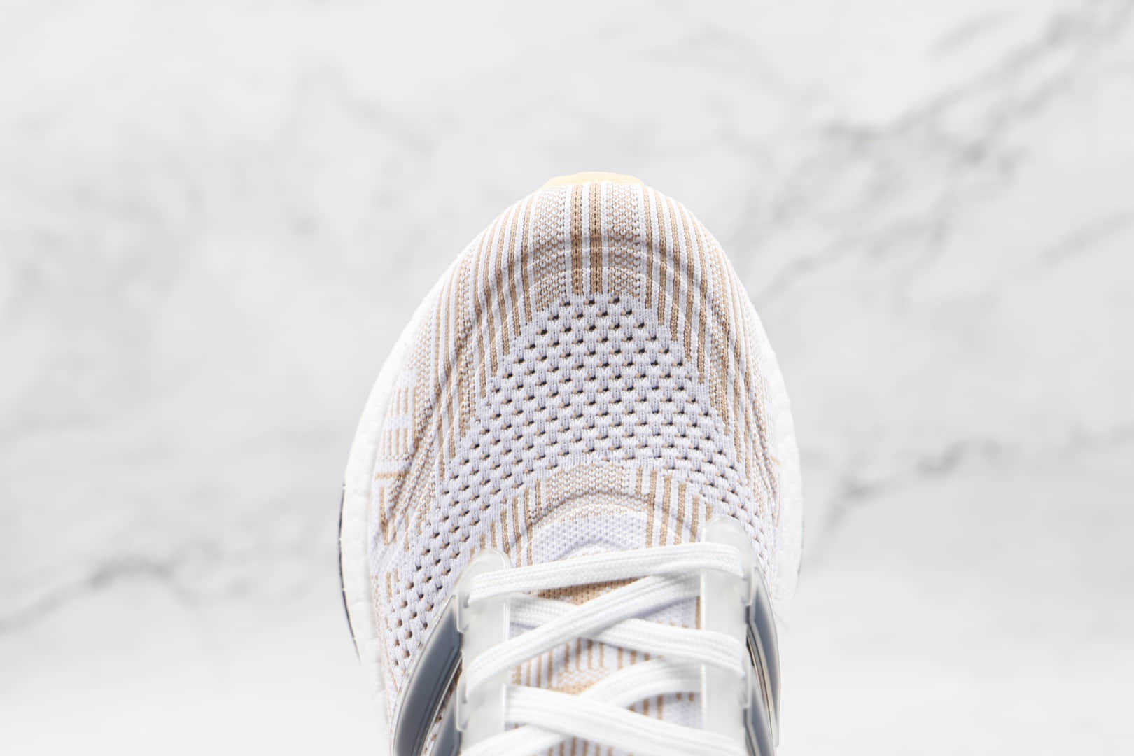 阿迪达斯Adidas ultra boost 2021纯原版本白卡其色UB7.0爆米花跑鞋原楦头纸板打造 货号:FY0838