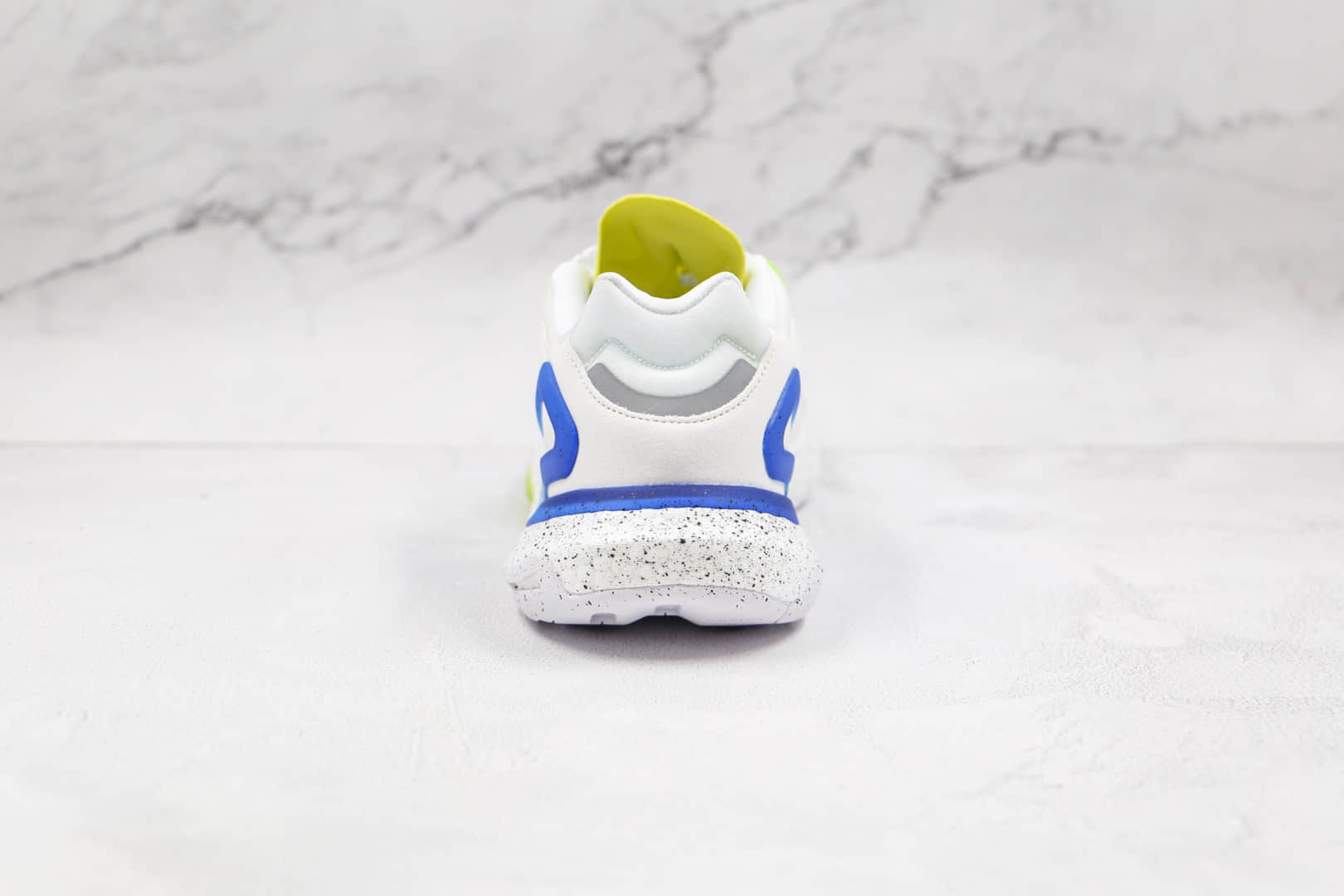 阿迪达斯Adidas Day Jogger 2021 Boost纯原版本夜行者二代网面白蓝绿色渐变色黑点爆米花跑鞋原盒原标 货号:GG4988