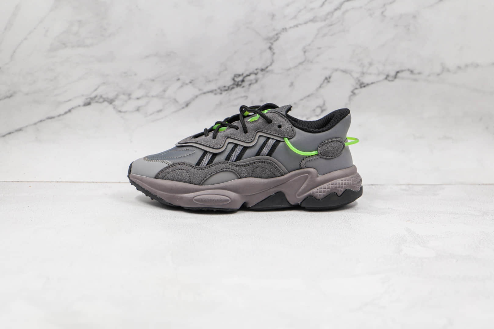 阿迪达斯Adidas Originals Ozweego纯原版本三叶草水管网面灰黑绿老爹鞋原档案数据开发 (ID:69922) - 图片1
