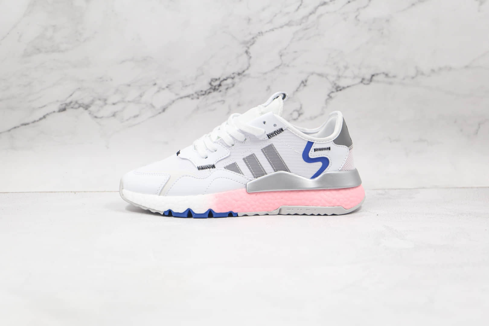 阿迪达斯Adidas Nite Jogger 2019 Boost纯原版本夜行者一代白灰蓝粉色爆米花跑鞋原楦头纸板打造 (ID:69997) - 图片1