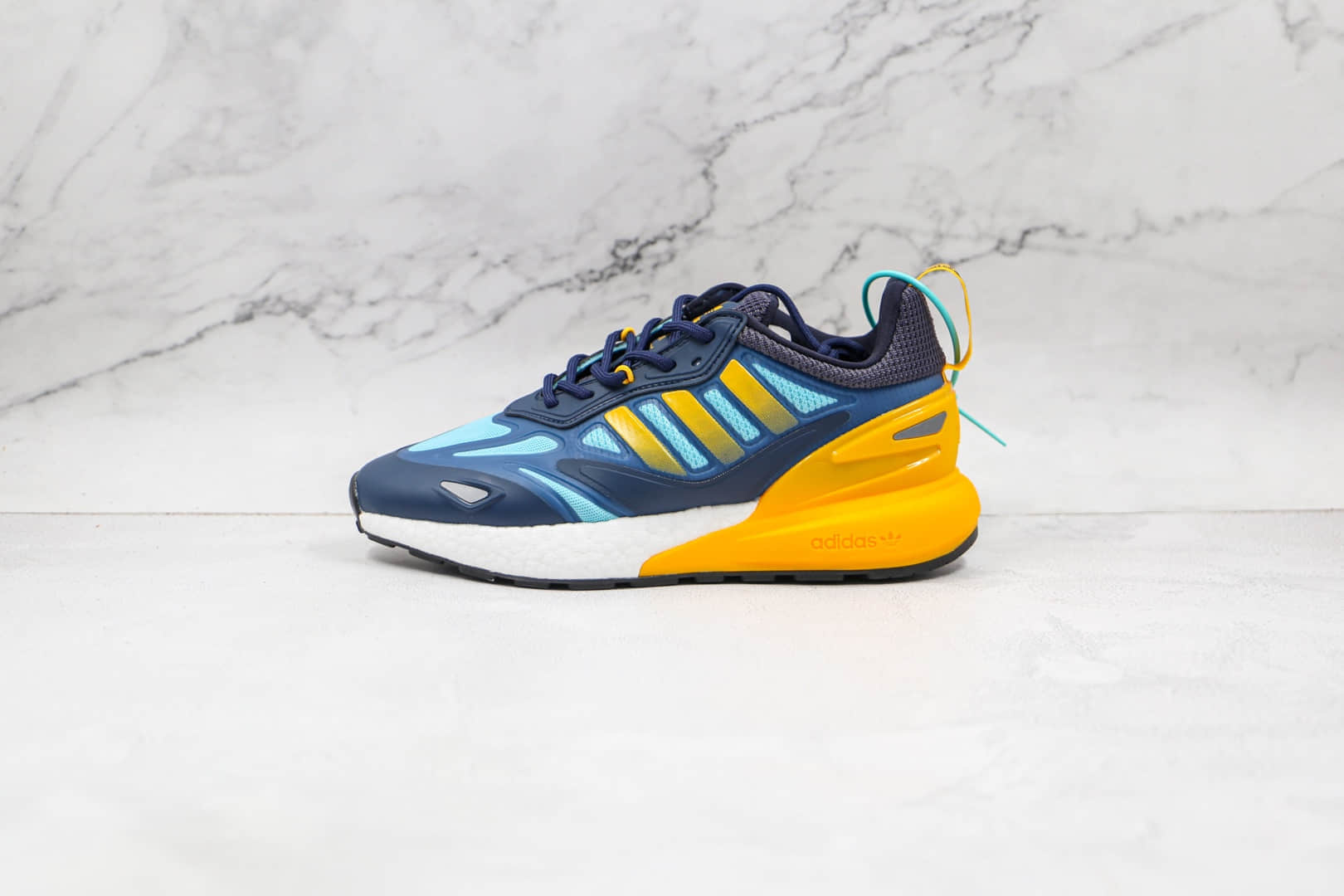阿迪达斯Adidas Originals ZX 2K Boost 2.0纯原版本三叶草ZX 2K蓝敏感内容爆米花跑鞋原档案数据开发 (ID:70005) - 图片1