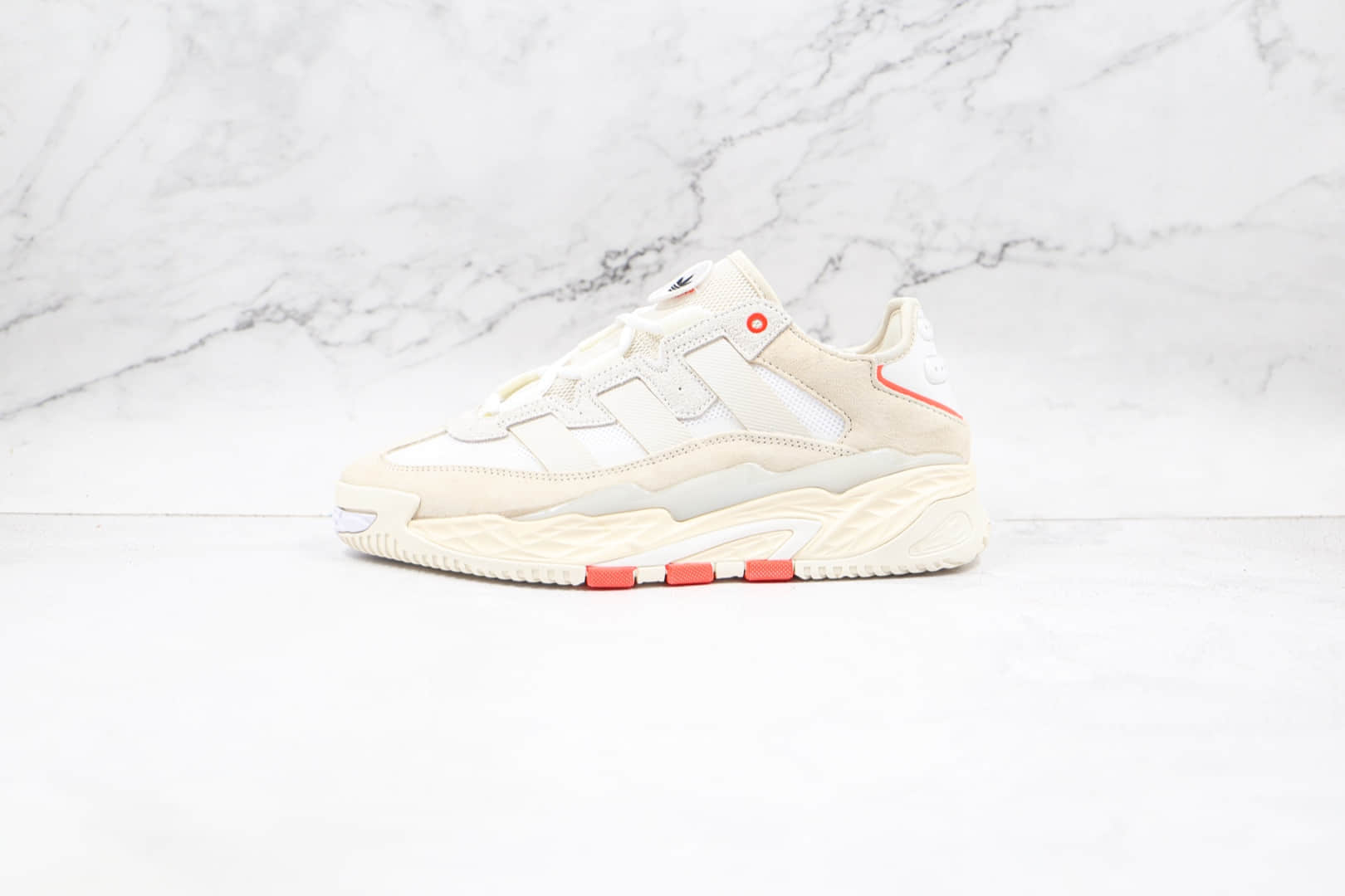 阿迪达斯Adidas Originals NiteBall纯原版本街球风格米白灰色老爹鞋原盒原标 货号:FX7652