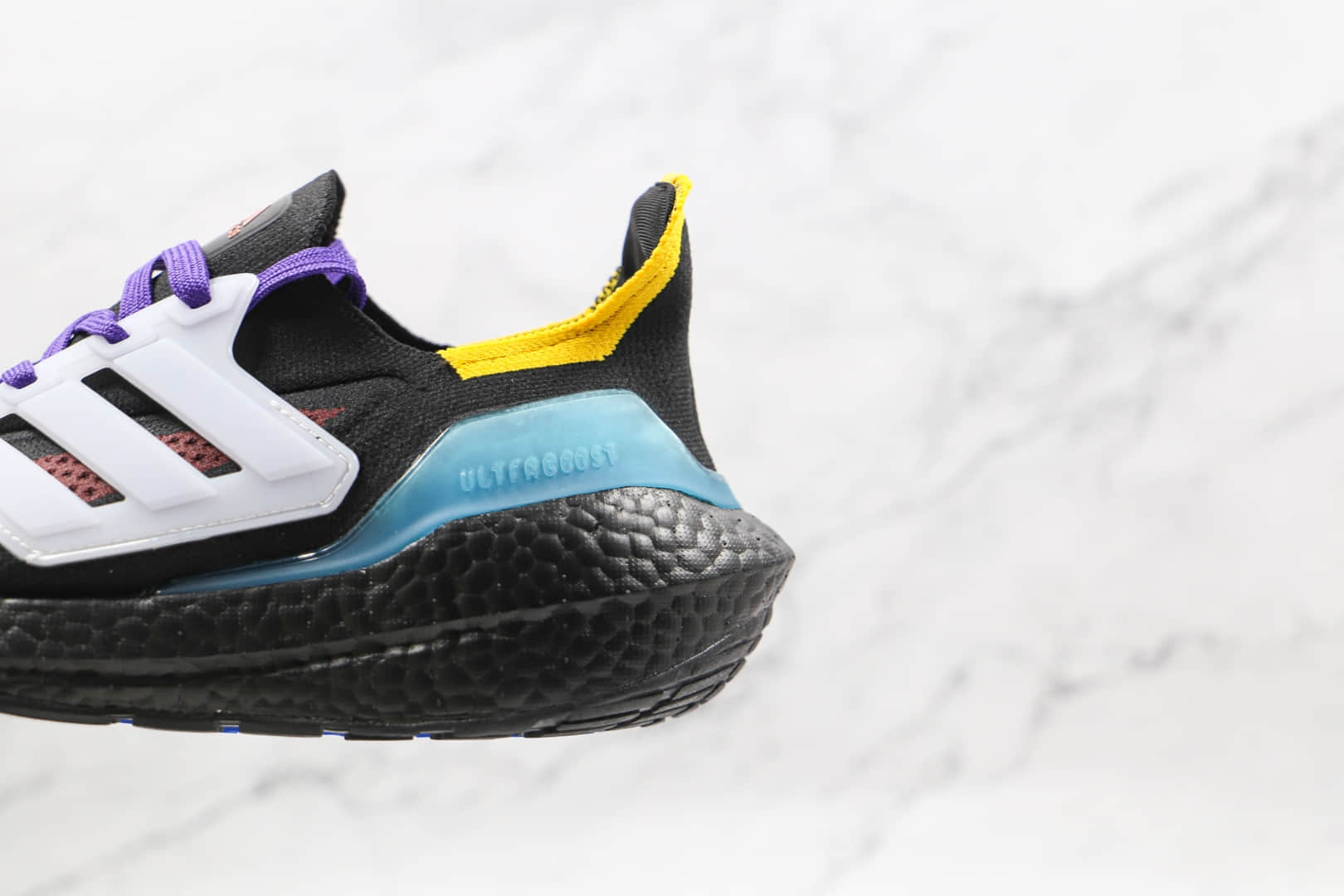 阿迪达斯Adidas ultra boost 2021纯原版本黑蓝彩色UB7.0爆米花跑鞋原档案数据开发 货号:S23870