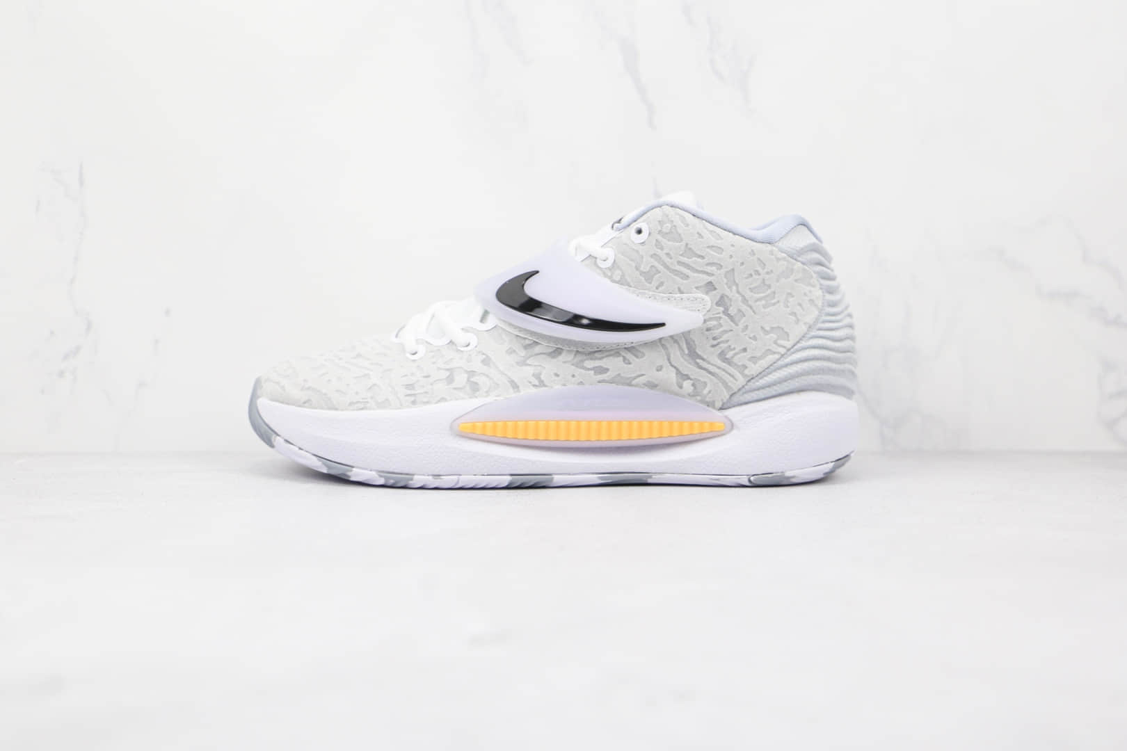 耐克Nike Zoom KD 14纯原版本杜兰特14代白灰色篮球鞋原楦头纸板打造支持实战 (ID:70457) - 图片1