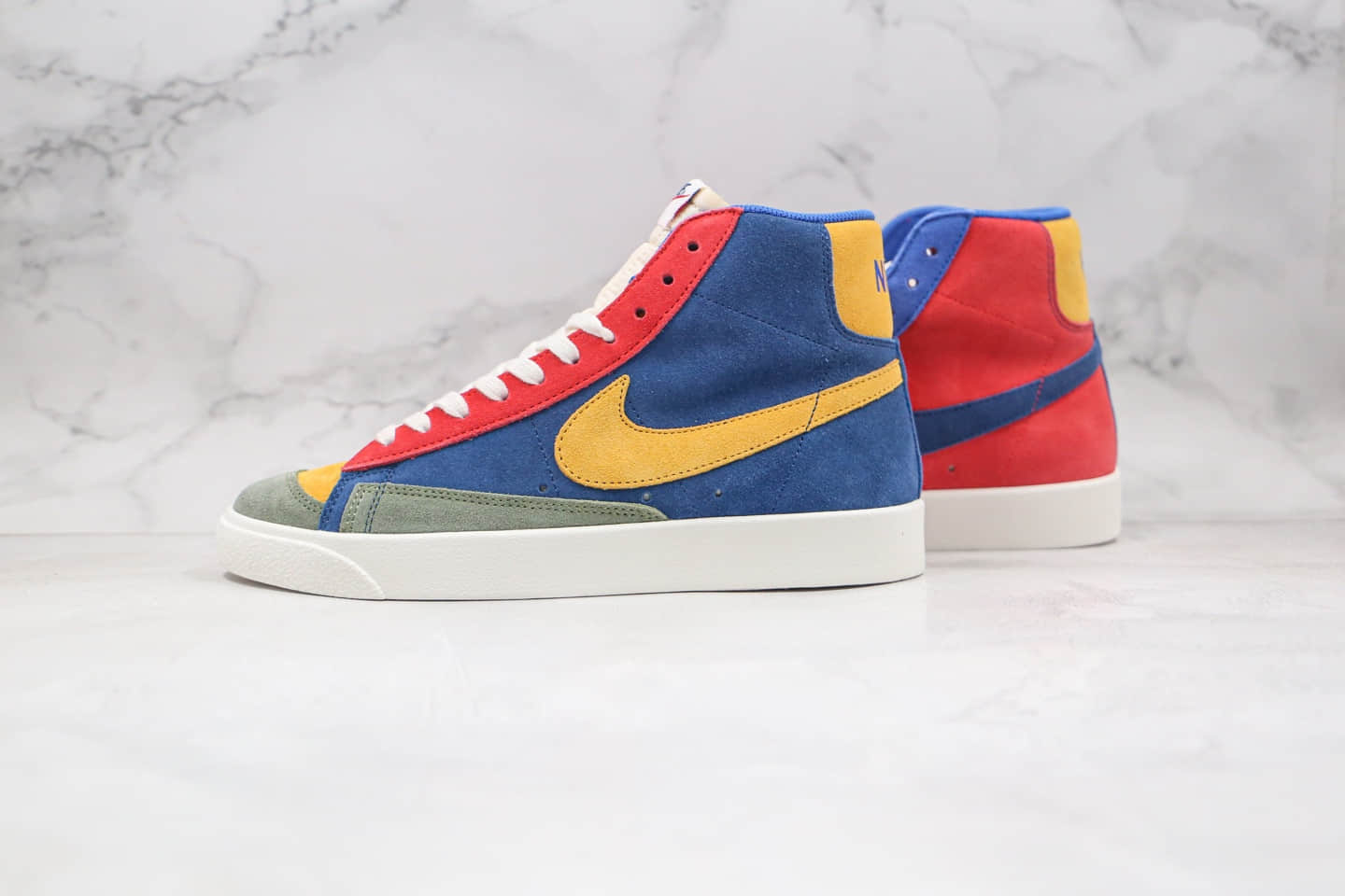 耐克Nike Blazer Mid ‘1977 Vintage WE纯原版本高帮开拓者马卡龙糖果鸳鸯配色板鞋原档案数据开发 (ID:70498) - 图片1