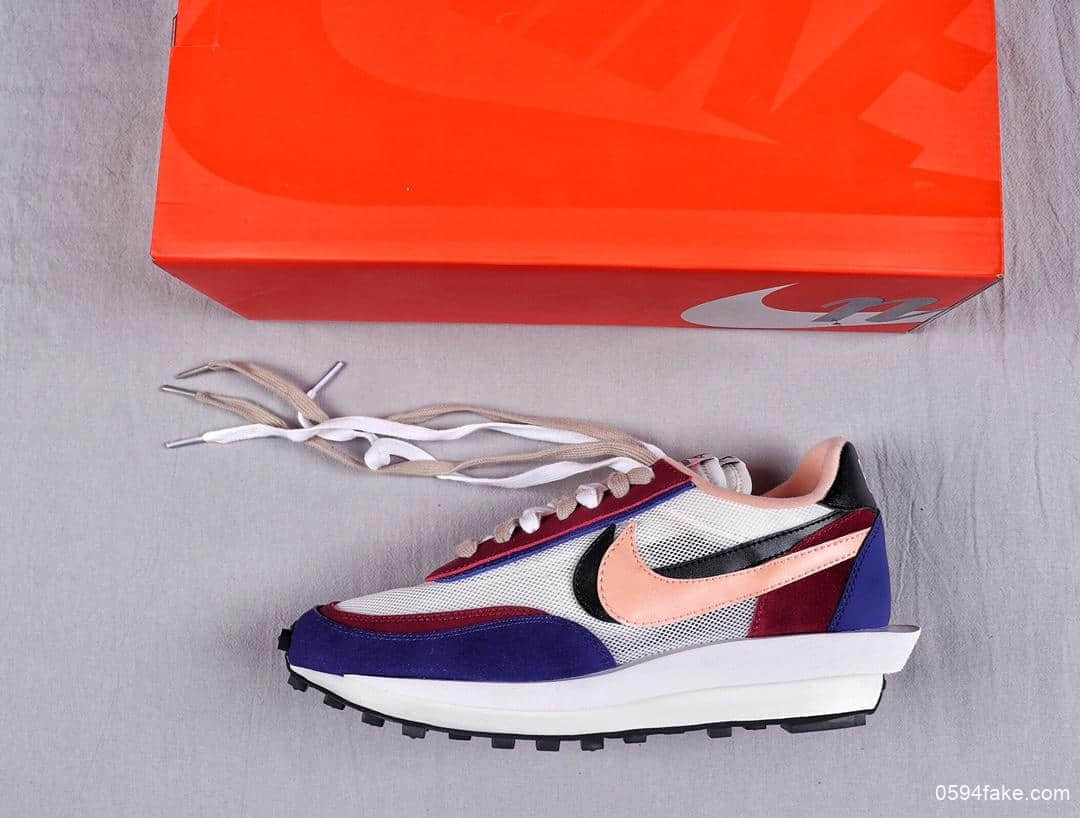耐克SACAI x NIKE LDV Waffle日式解构美学联名重叠设计前卫纯原版本华夫变形休闲慢跑鞋 (ID:7084) - 图片1