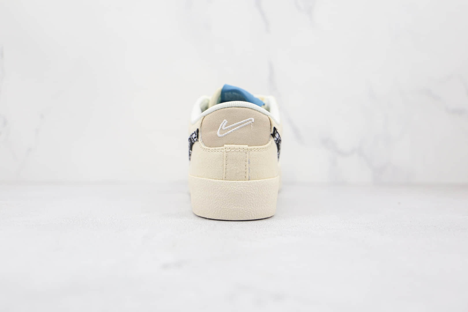 耐克NIKE Blazer LOW 77 VNTG纯原版本低帮开拓者腰果花米色板鞋原楦头纸板打造 货号:DJ4665-100