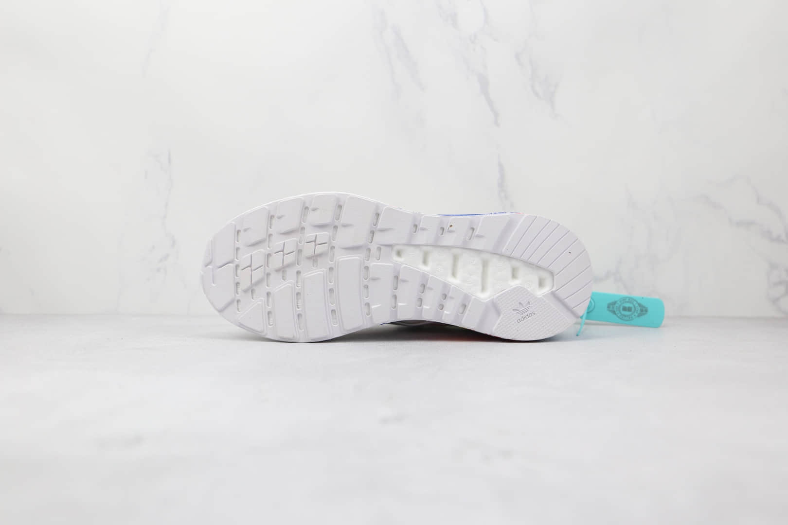 阿迪达斯Adidas Originals ZX 2K Boost纯原版本白蓝色ZX 2K阿迪印花爆米花跑鞋原盒原标 货号:GX2718