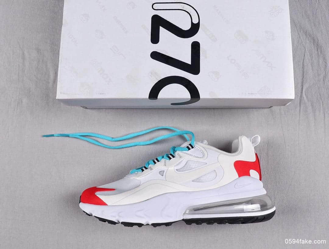 耐克Nike Air Max 270 React Bauhaus撞色设计后置气垫运动鞋公司级版本区别市面通货版本 货号:AQ4971-003