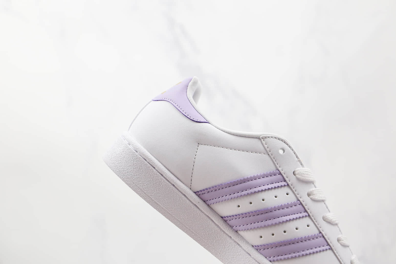 阿迪达斯Adidas Originals Superstars White Red Laceless纯原版本三叶草白紫色贝壳头板鞋原盒原标 货号:GZ8143