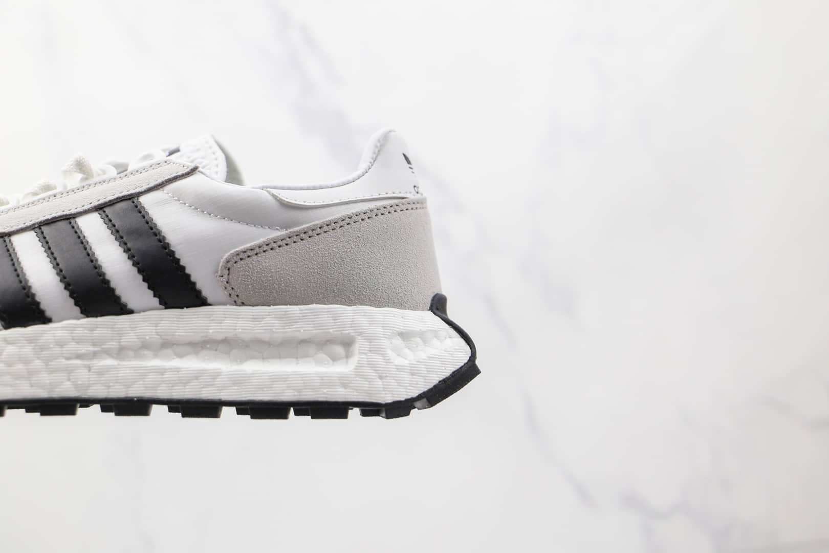 阿迪达斯Adidas RETROPY E5纯原版本黑白色三叶草厚底爆米花跑鞋原楦头纸板打造 货号:Q47001