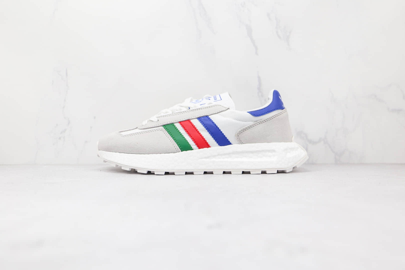阿迪达斯adidas Retropy E5纯原版本运动休闲爆米花跑鞋白彩虹色原档案数据开发 (ID:71538) - 图片1
