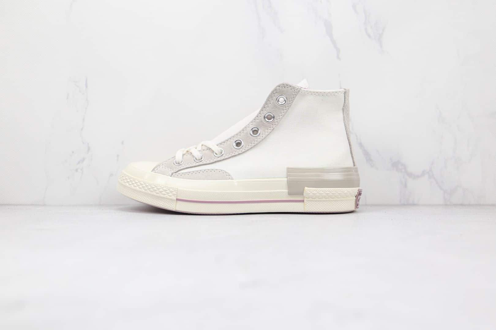 匡威Converse Chuck 1970公司级版本高帮奶粉色硫化帆布鞋原盒原标 (ID:71894) - 图片1