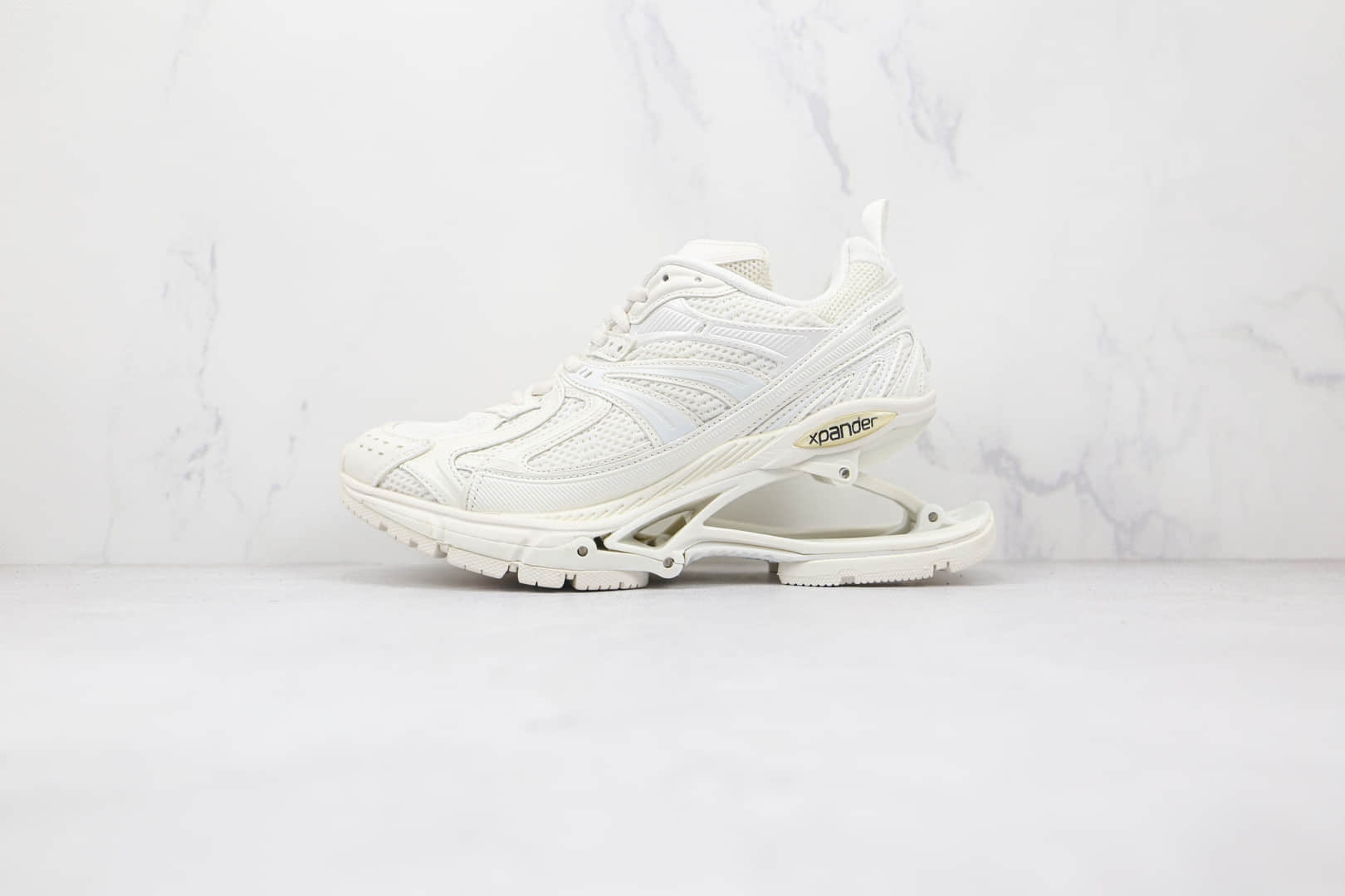 巴黎世家Balenciaga X-Pander纯原版本复古做旧白色弹簧鞋增高老爹鞋原盒原标 (ID:71936) - 图片1
