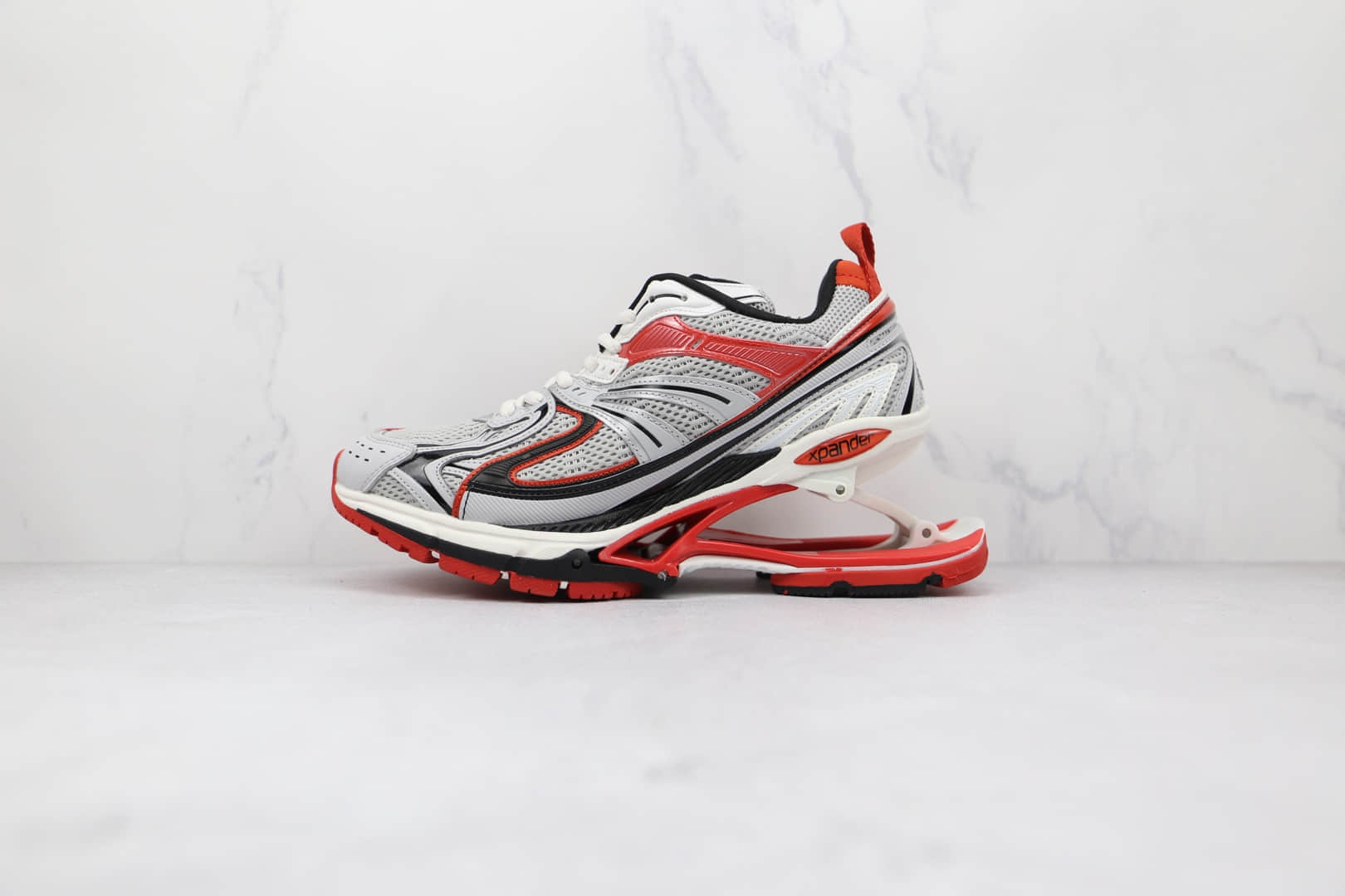 巴黎世家Balenciaga X-Pander纯原版本白红色弹簧鞋增高复古做旧老爹鞋原档案数据开发 (ID:71955) - 图片1