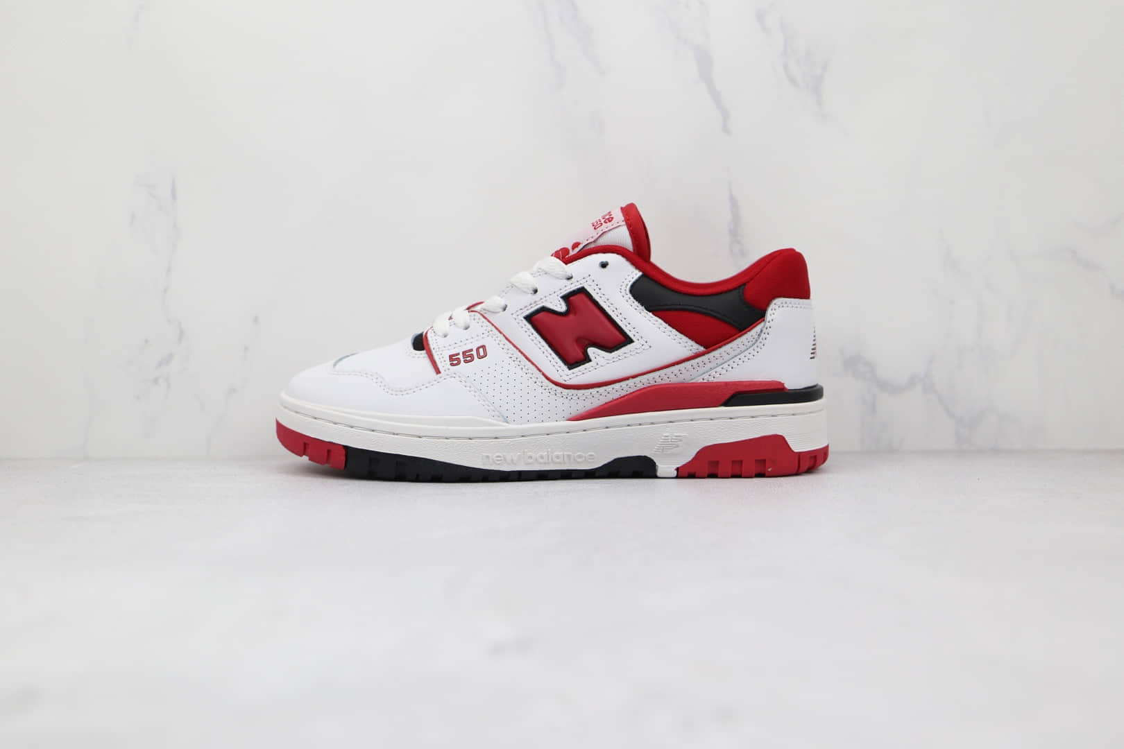 新百伦new balance 550纯原版本白红色复古慢跑鞋原楦头纸板打造 (ID:71963) - 图片1