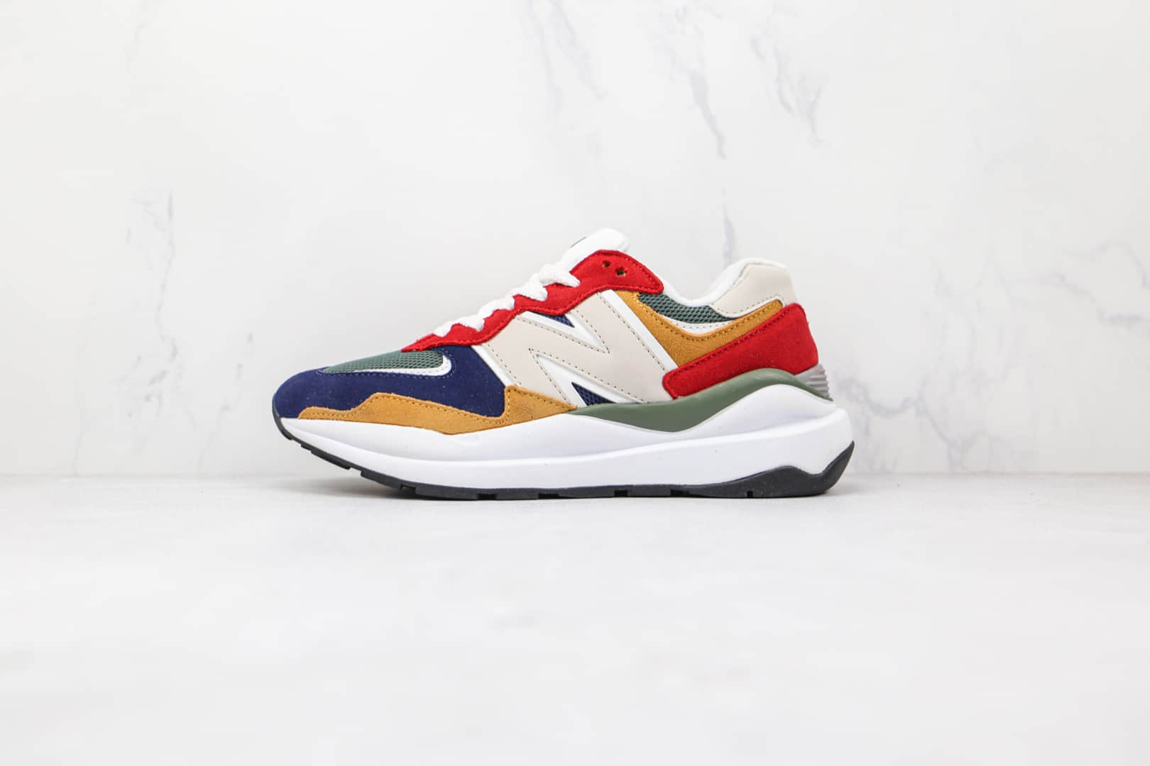 新百伦New Balance 5740纯原版本网面彩色拼接墨绿红敏感内容复古老爹鞋原盒原标 (ID:72287) - 图片1
