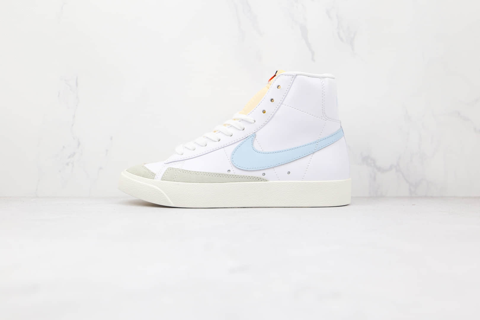 耐克NIKE Blazer MID‘77 VNTG纯原版本高帮开拓者白蓝色板鞋原楦头纸板打造 (ID:72964) - 图片1