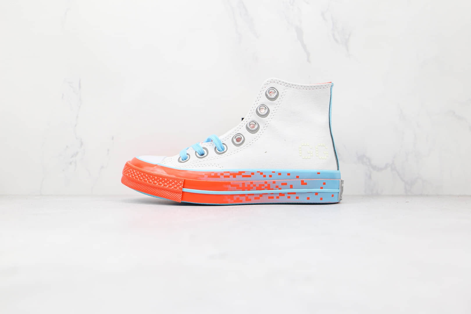 匡威Converse Chuck Taylor All Star 1970s公司级版本高帮游戏主题白蓝砖红硫化帆布鞋原盒原标 (ID:72996) - 图片1