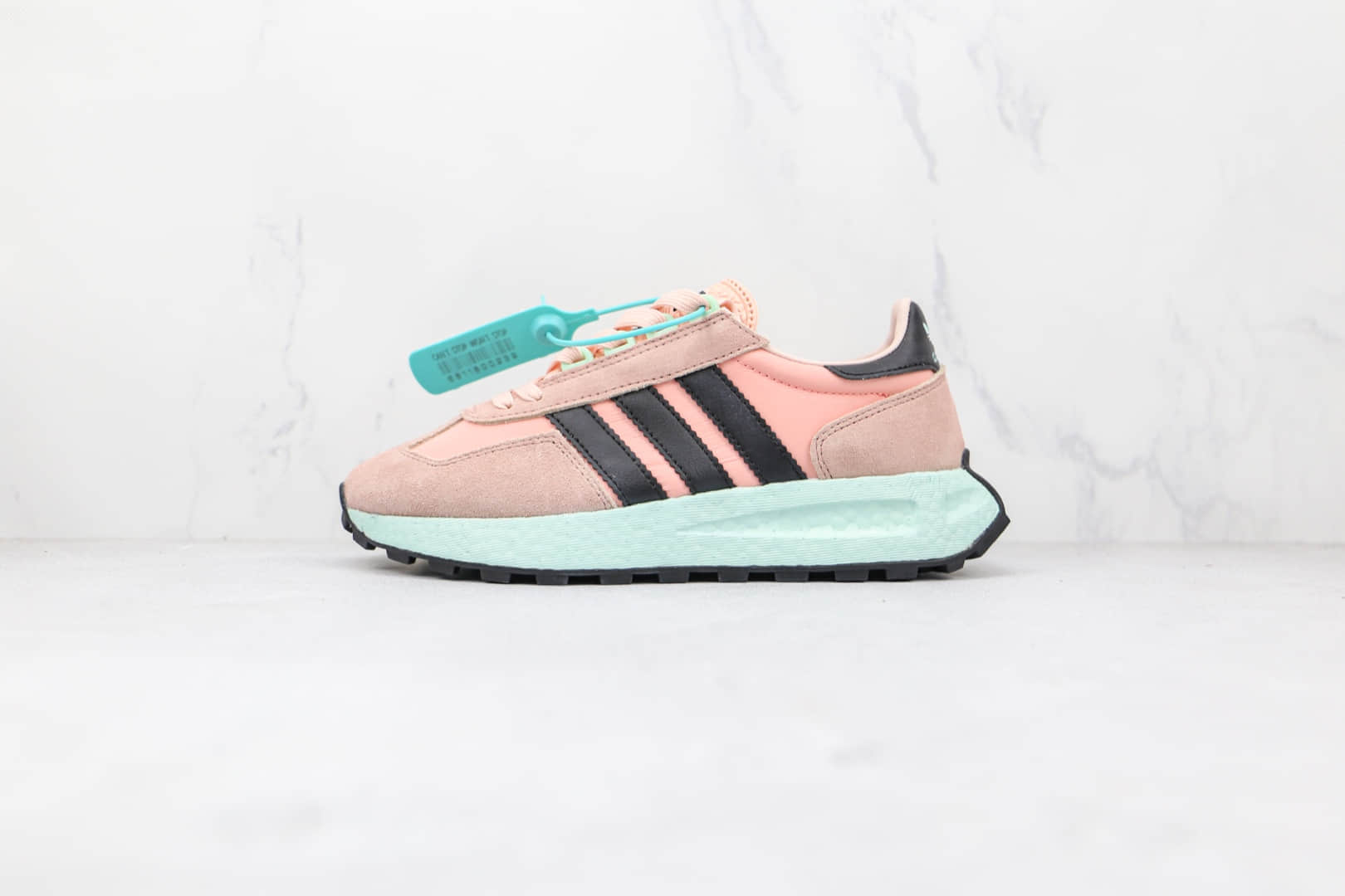 阿迪达斯Adidas RETROPY E5纯原版本三叶草粉色厚底爆米花跑鞋原鞋开模一比一打造 (ID:73099) - 图片1