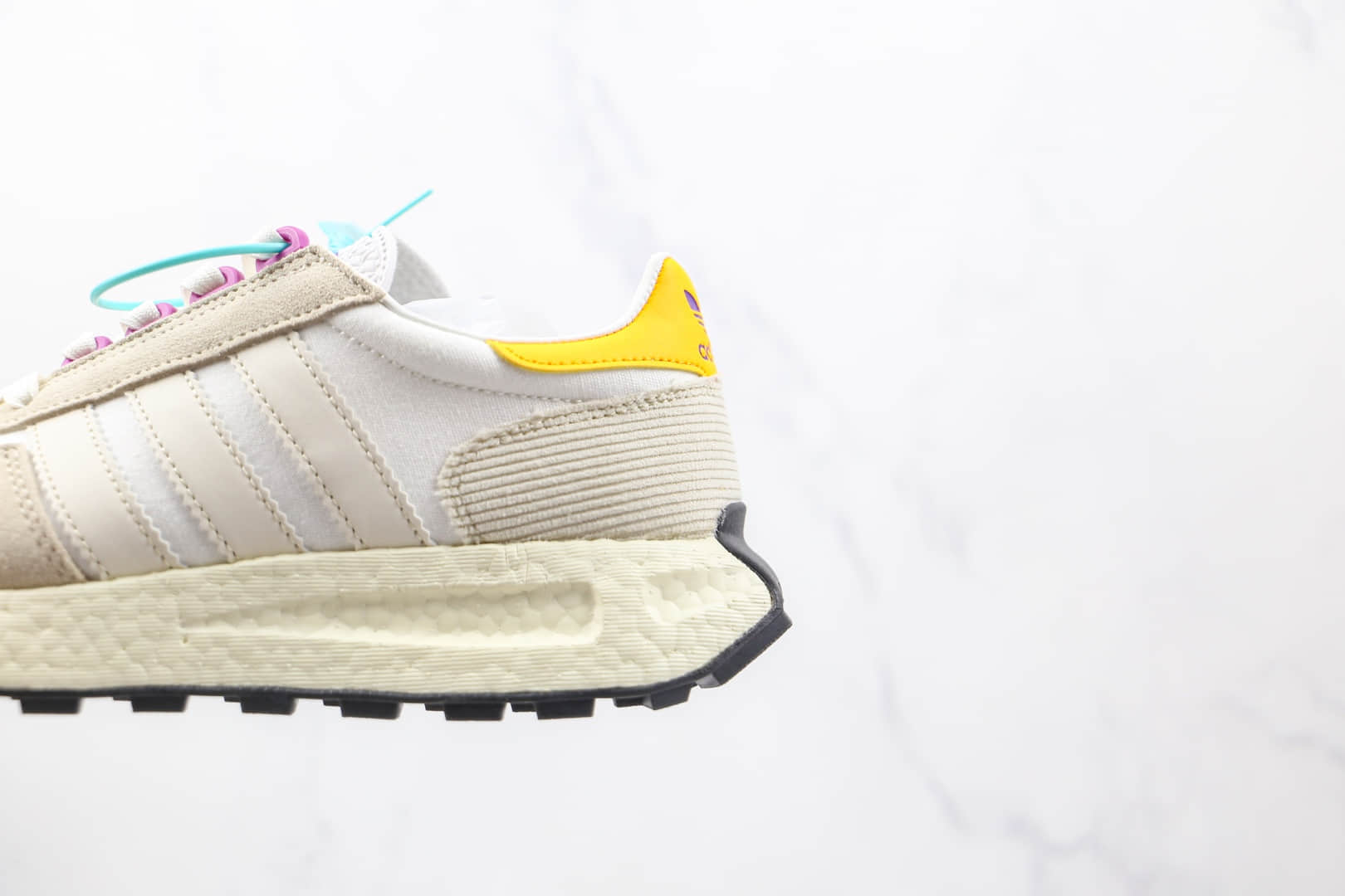 阿迪达斯Adidas RETROPY E5纯原版本三叶草灰白色厚底爆米花跑鞋原盒原标 货号:GW6058