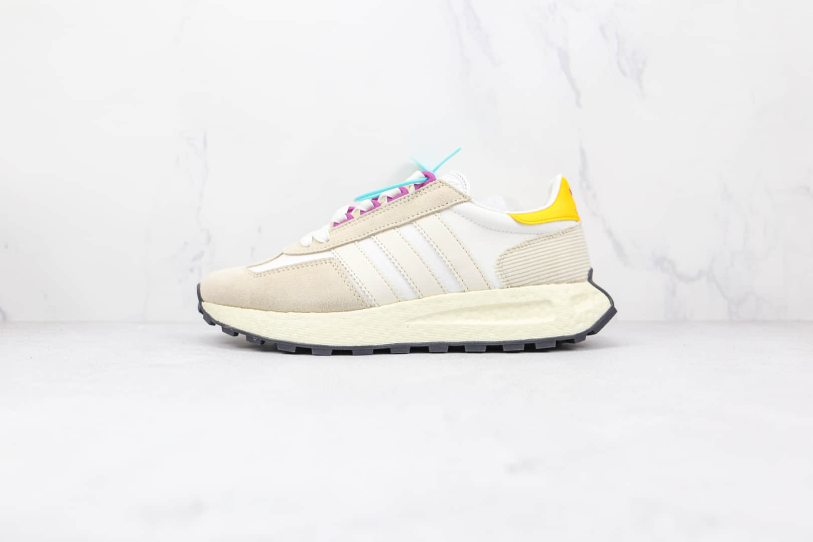 阿迪达斯Adidas RETROPY E5纯原版本三叶草灰白色厚底爆米花跑鞋原盒原标 货号:GW6058