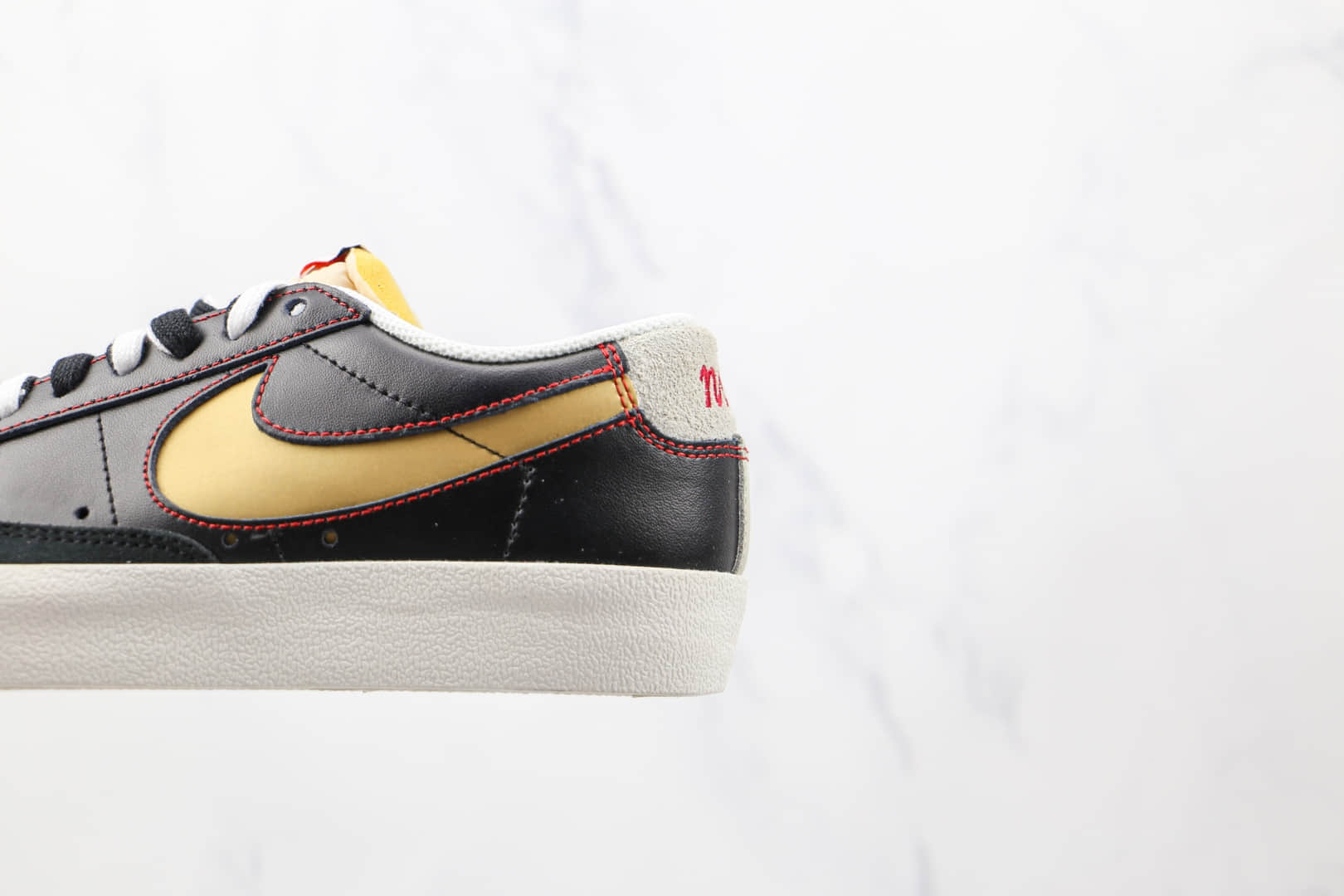 耐克NIKE Blazer LOW 77 PRM纯原版本低帮开拓者阴阳双面黑金灰黑鸳鸯色板鞋原鞋开模一比一打造 货号:DH4370-001