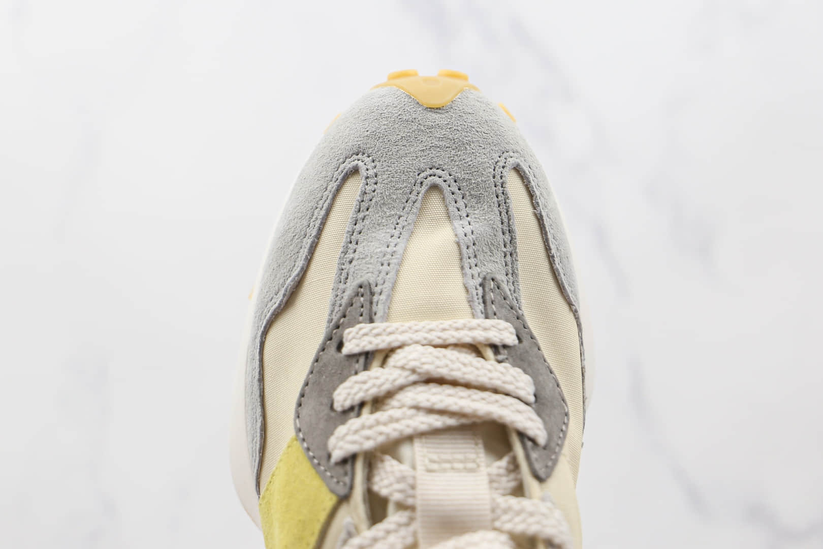 新百伦New Balance 327纯原版本网面米敏感内容NB327复古慢跑鞋原楦头纸板打造 货号：WS327JTL