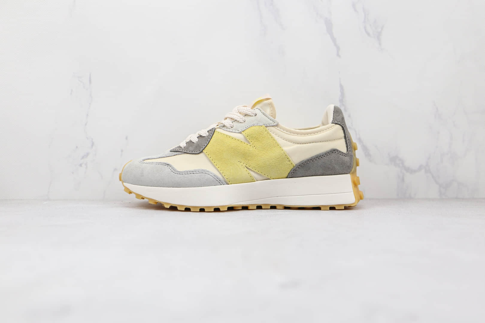 新百伦New Balance 327纯原版本网面米敏感内容NB327复古慢跑鞋原楦头纸板打造 (ID:73824) - 图片1