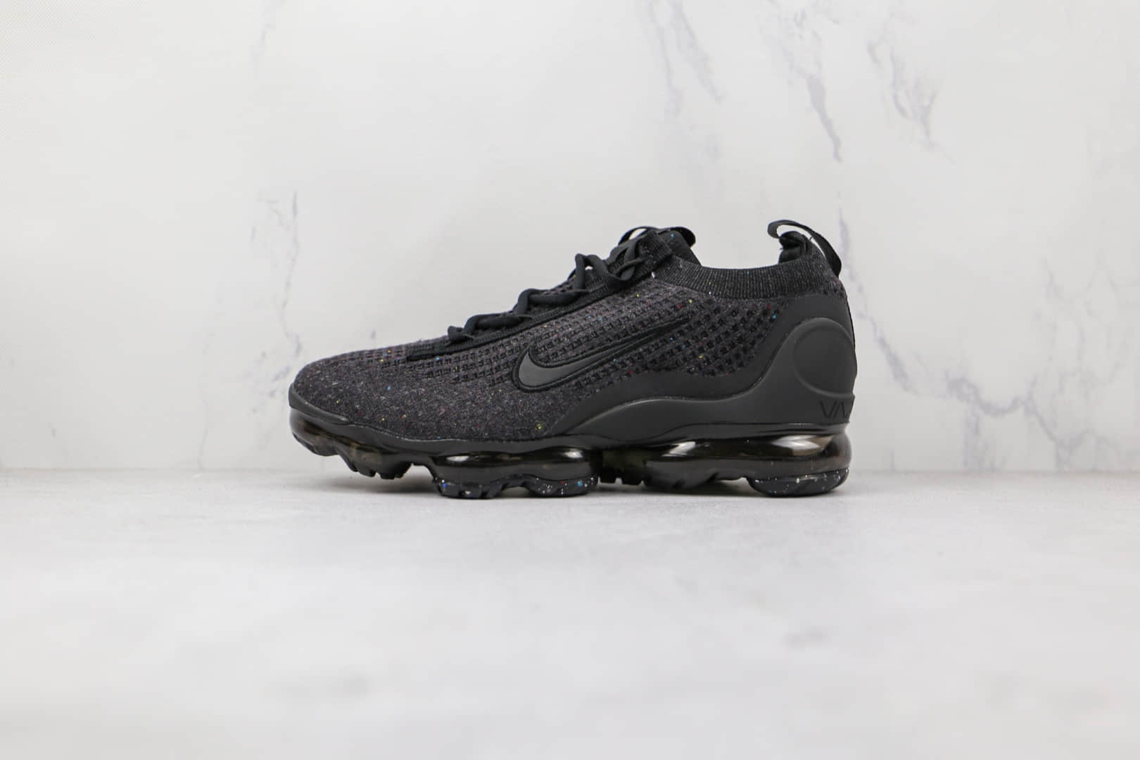 耐克Nike Air VaporMax 2021 FK纯原版本黑色编织蒸汽全掌气垫鞋原盒原标 (ID:73849) - 图片1
