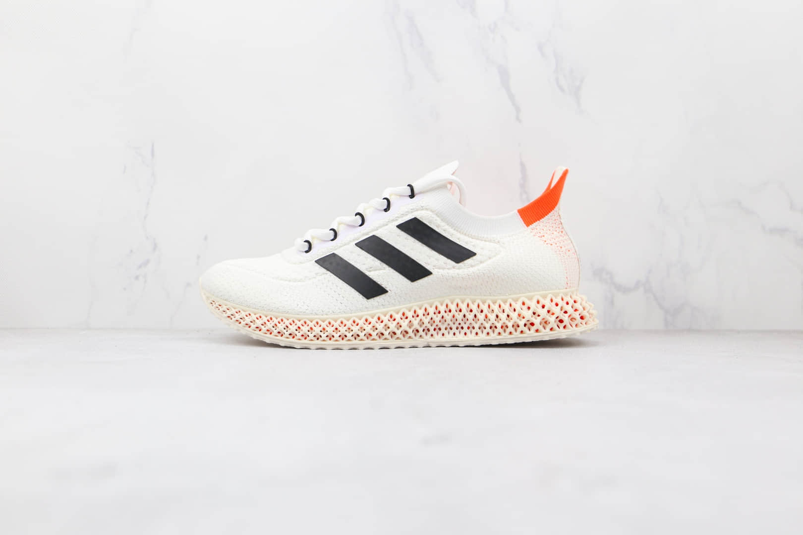 阿迪达斯Adidas Alphaedge 4D M纯原版本白黑红色4D FWD科技跑鞋原盒原标 货号:FY3967