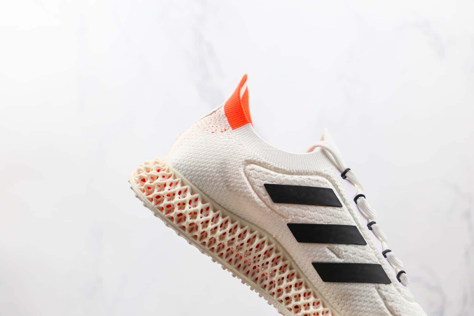 阿迪达斯Adidas Alphaedge 4D M纯原版本白黑红色4D FWD科技跑鞋原盒原标 货号:FY3967