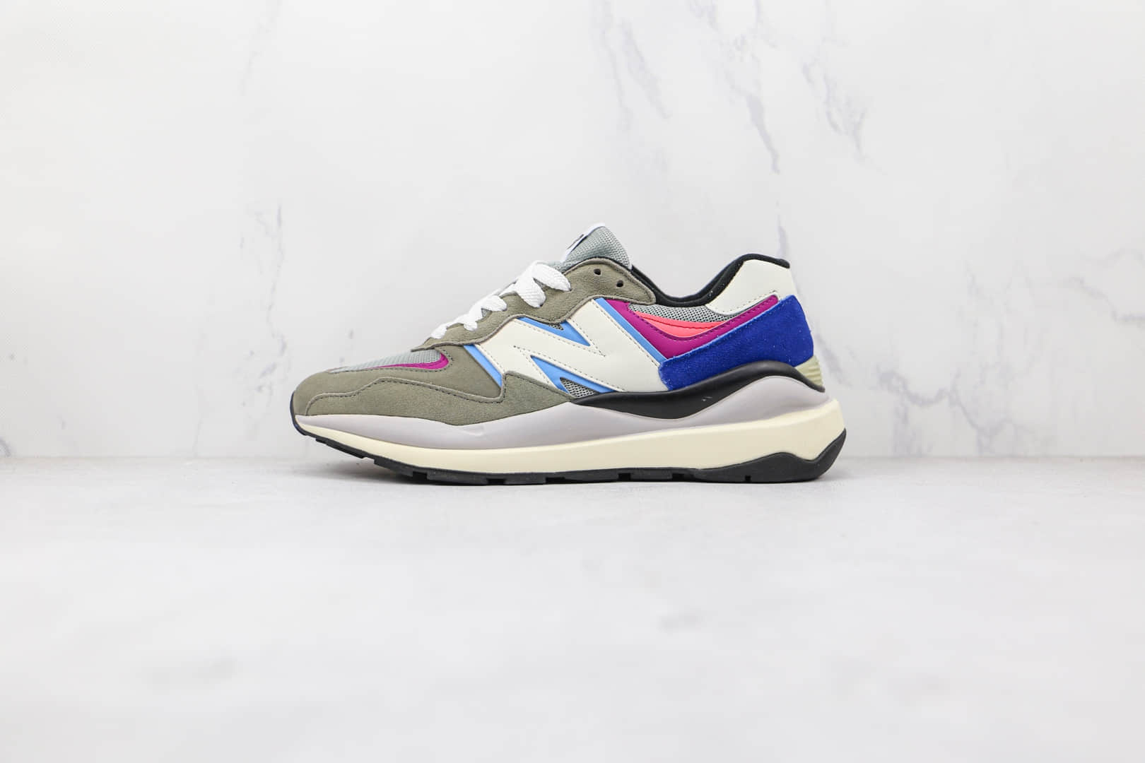 新百伦New Balance 5740纯原版本网面灰蓝粉色拼接NB5740复古老爹鞋原楦头纸板打造 (ID:74041) - 图片1