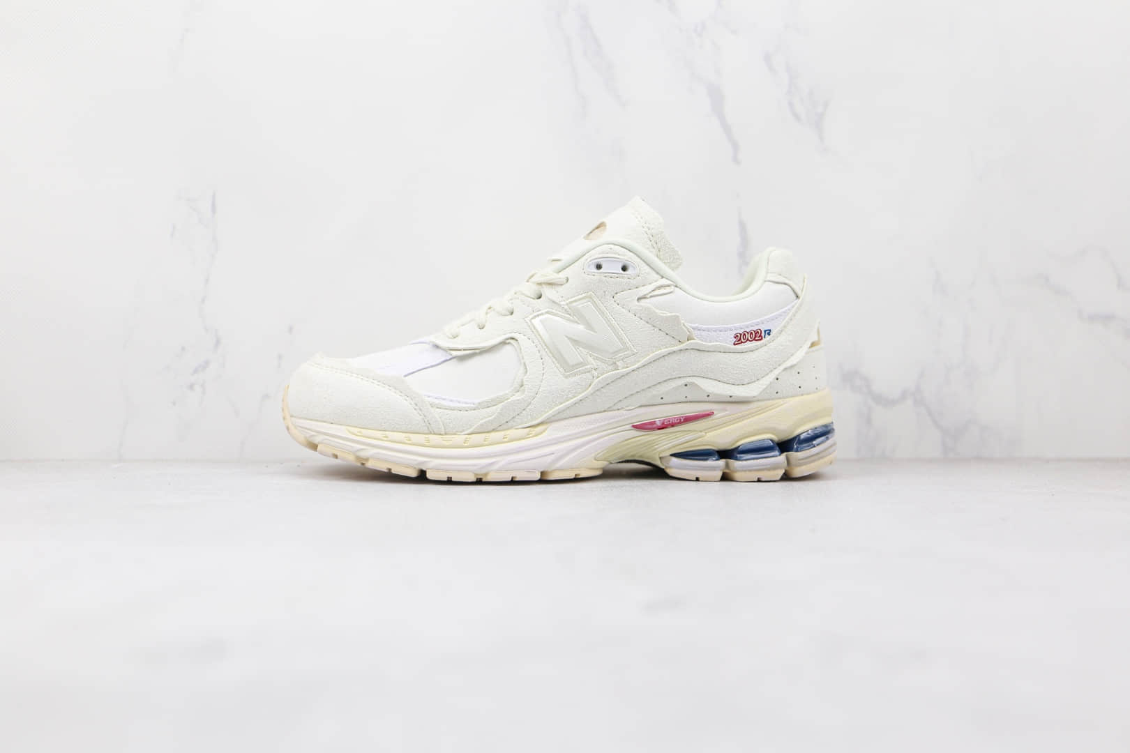 新百伦New Balance 2002R Protection Pack纯原版本海盐白色NB2002不规则剪裁复古解构老爹鞋原档案数据开发 货号:M2002RDC