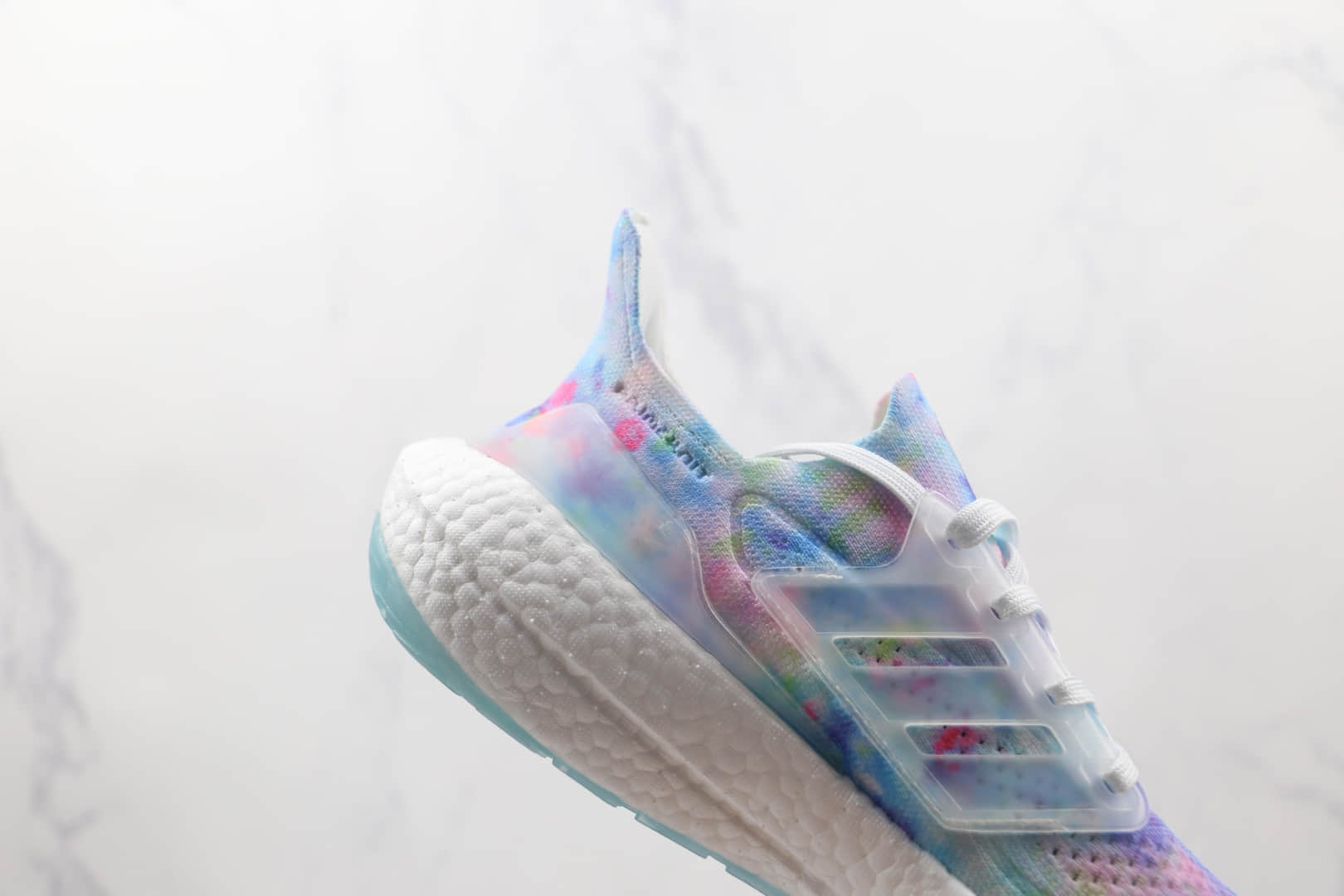 阿迪达斯adidas ultra boost 2021纯原版本白蓝粉水洗扎染UB7.0爆米花跑鞋原盒原标 货号:GZ7104