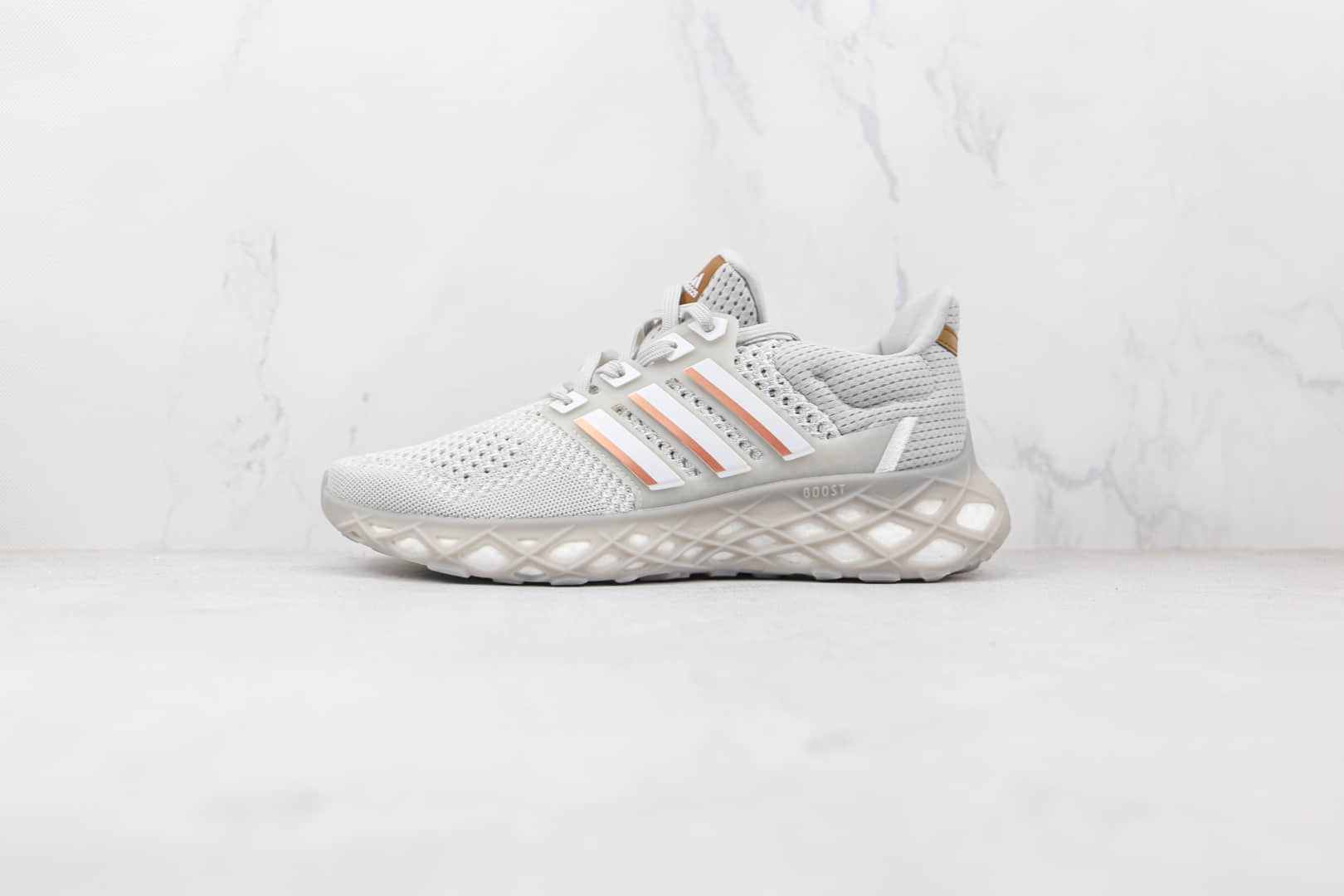 阿迪达斯Adidas Ultra Boost Web DNA纯原版本新款灰白色DNA爆米花跑鞋原盒原标 (ID:74336) - 图片1