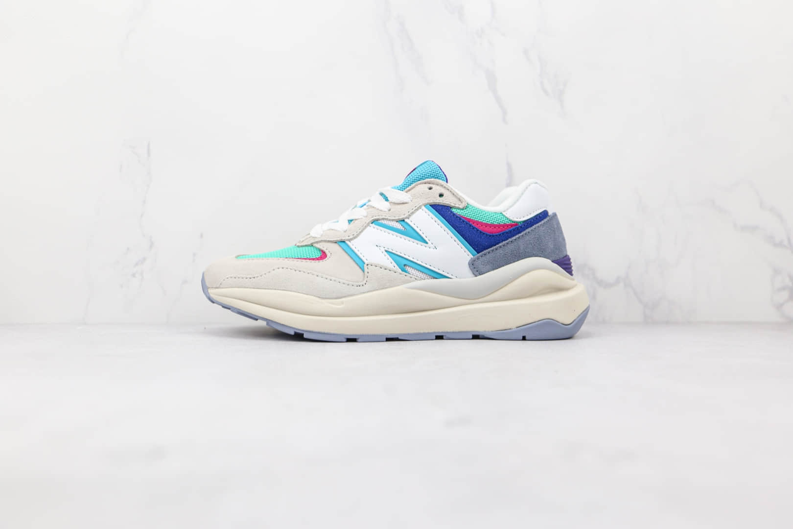 新百伦New Balance 5740纯原版本白蓝彩虹彩色拼接复古老爹鞋原楦头纸板打造 (ID:74453) - 图片1