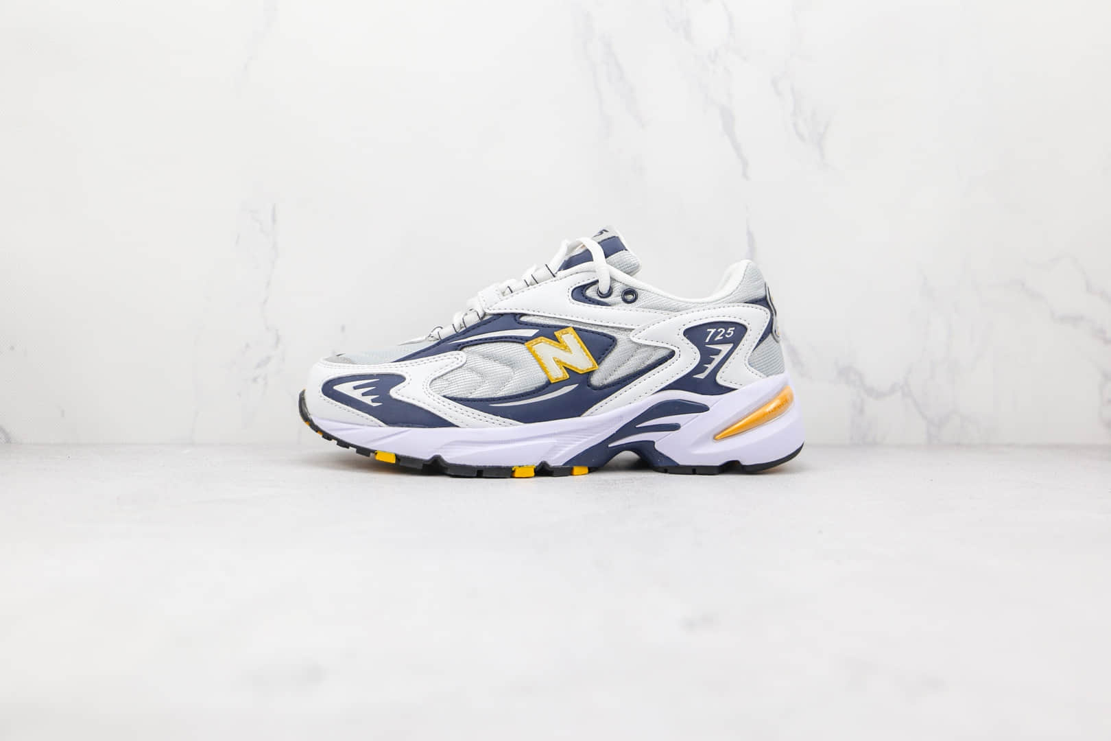 新百伦New Balance 725纯原版本蓝白色NB725李知恩同款老爹鞋原楦头纸板打造 (ID:75053) - 图片1