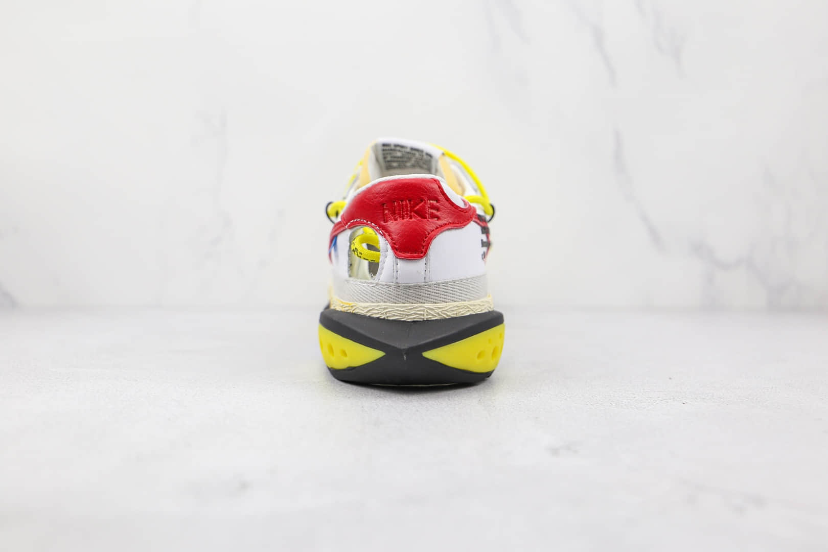 耐克Nike Blazer Low x Off-White联名款纯原版本白红黄绑带低帮开拓者板鞋原盒原标 货号:DH7863-100