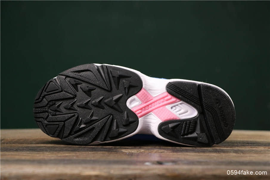 阿迪达斯Adidas Originals Falcon W杨颖杨幂女神同款三叶草渐变色Falcon经典休闲老爹鞋公司级版本 货号:EF5104