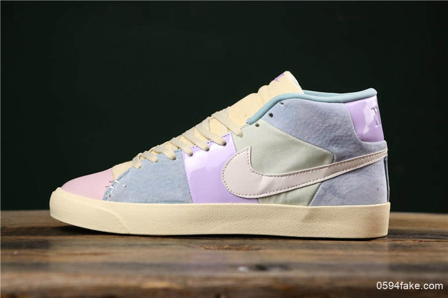 耐克Nike Blazer Royal Easter QS公司级复活节彩蛋配色开拓者限量高帮板鞋 (ID:7584) - 图片1