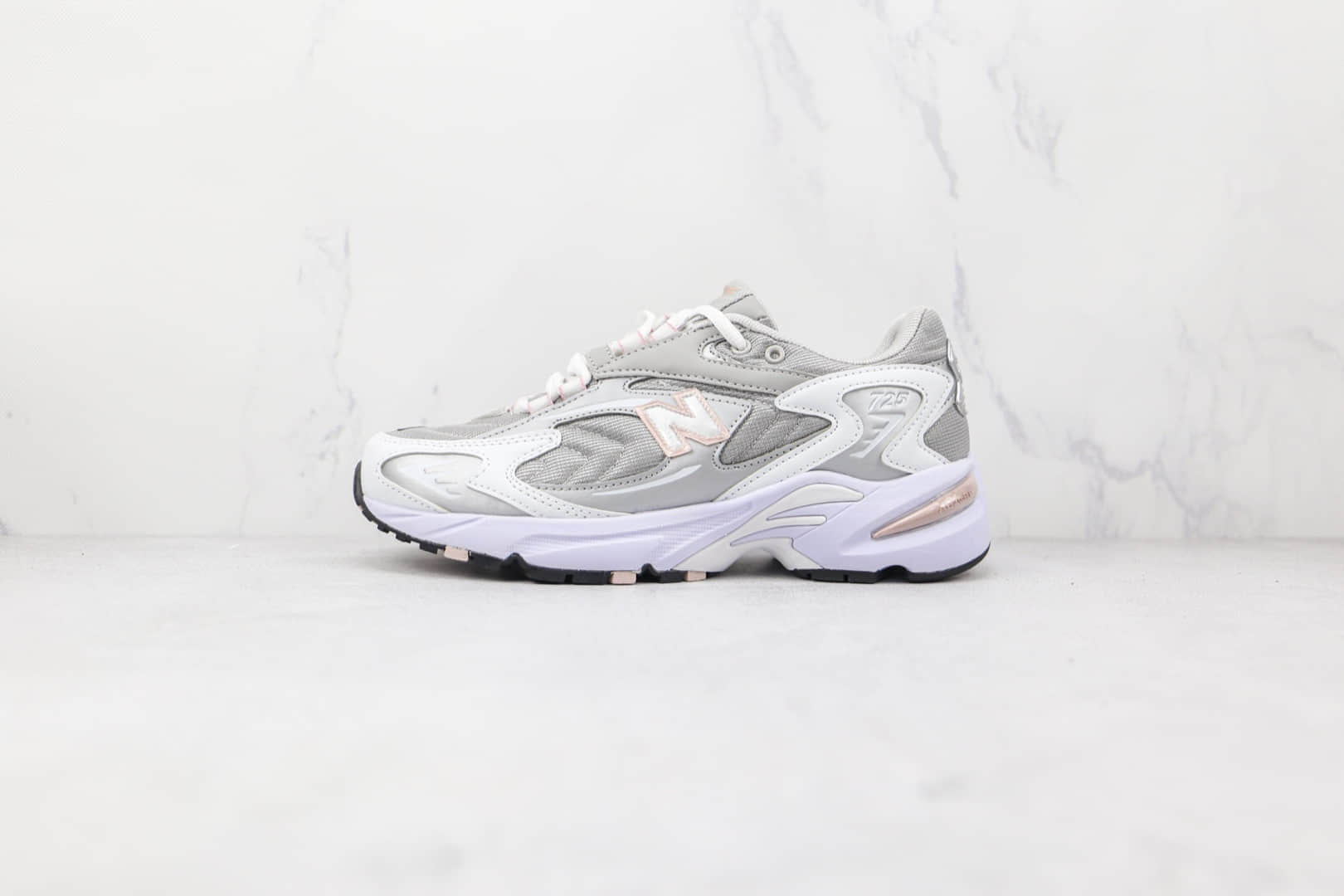 新百伦New Balance 725纯原版本李知恩同款白银色NB725复古老爹鞋原楦头纸板打造 (ID:76041) - 图片1