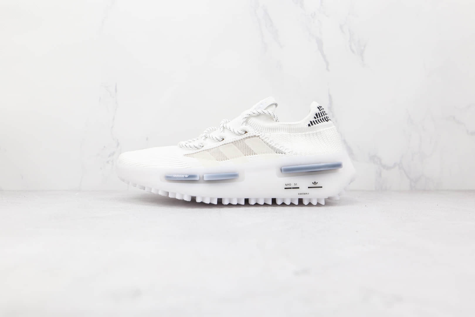 阿迪达斯adidas NMD S1纯原版本菲董灰白色NMD慢跑鞋原档案数据开发 (ID:76049) - 图片1