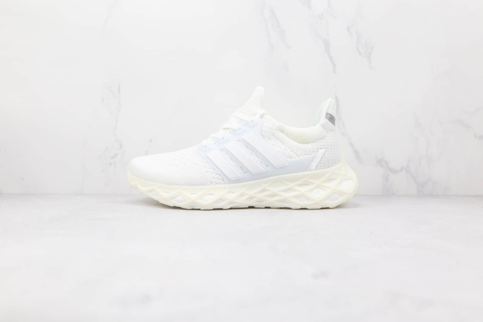 阿迪达斯Adidas Ultra Boost Web纯原版本本白色DNA爆米花跑鞋原盒原标 (ID:76227) - 图片1