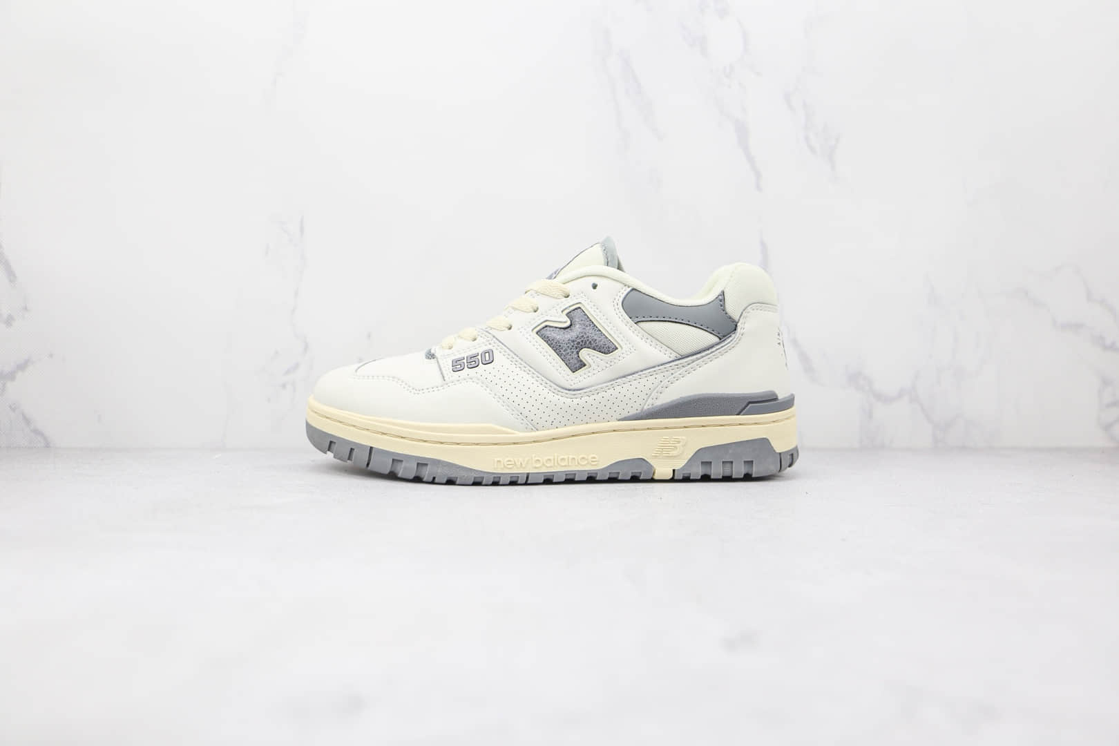 新百伦new balance 550纯原版本白灰色复古NB550慢跑鞋原档案数据开发 货号:BB550ALE