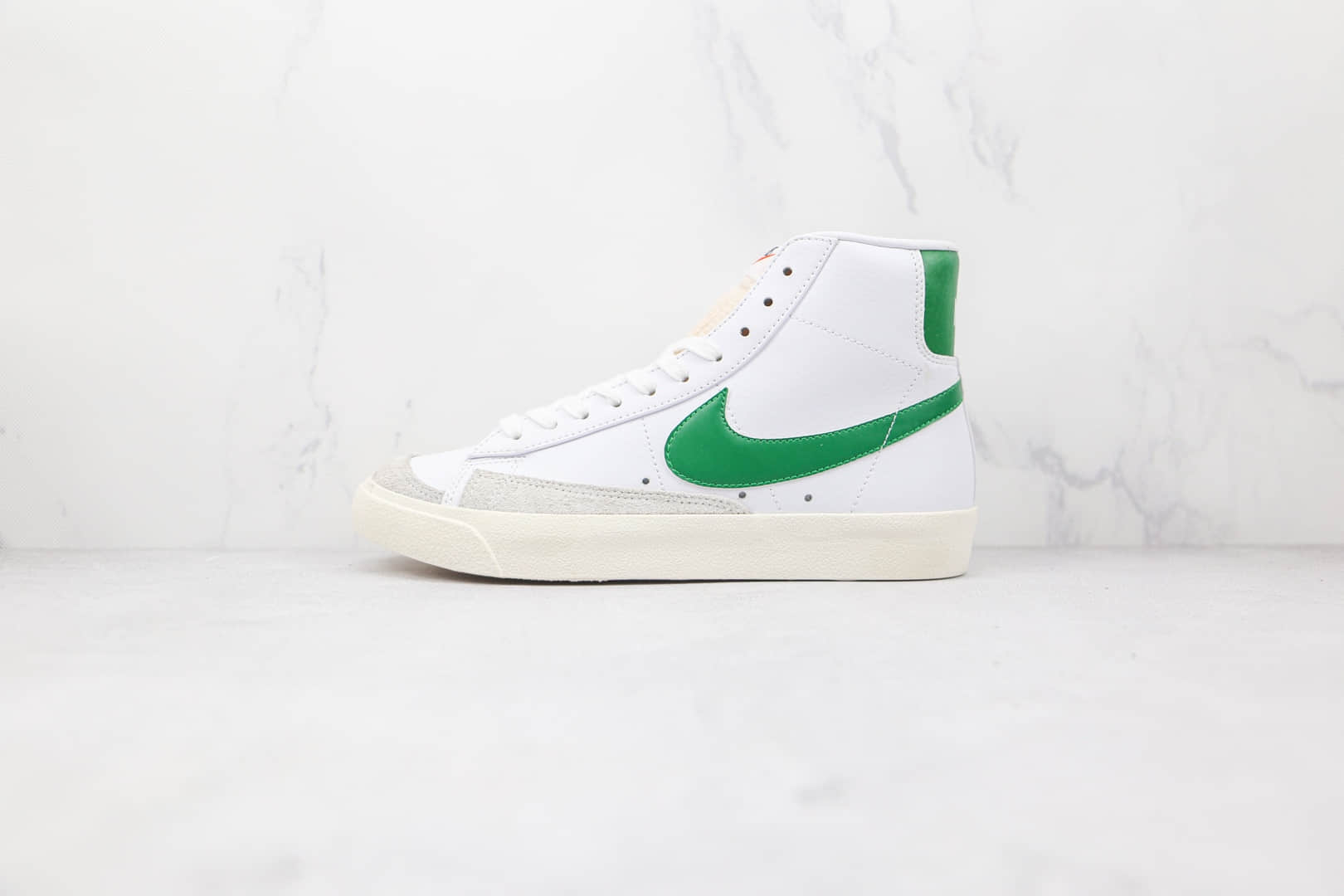 耐克NIKE Blazer MID‘77 VNTG纯原版本中高帮开拓者白绿色板鞋原盒原标 货号:BQ6806-115