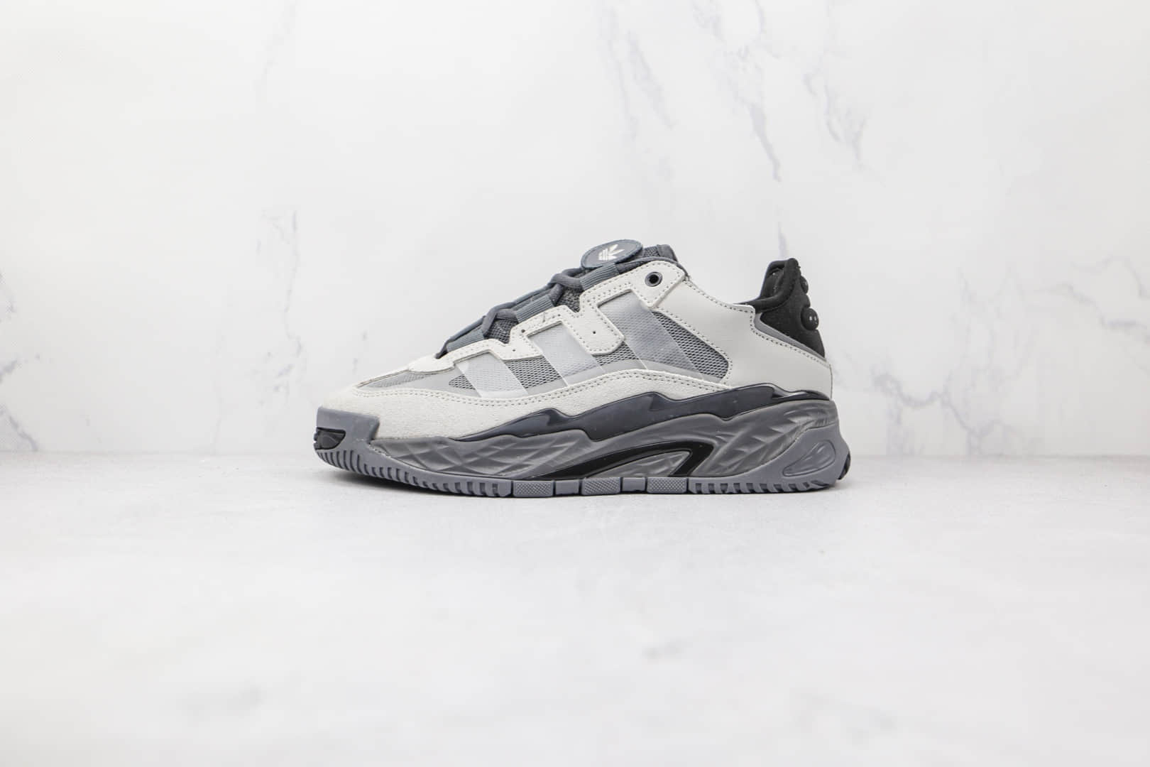 阿迪达斯Adidas Originals NiteBall纯原版本街球系列灰白色篮球鞋原楦头纸板打造 (ID:76871) - 图片1