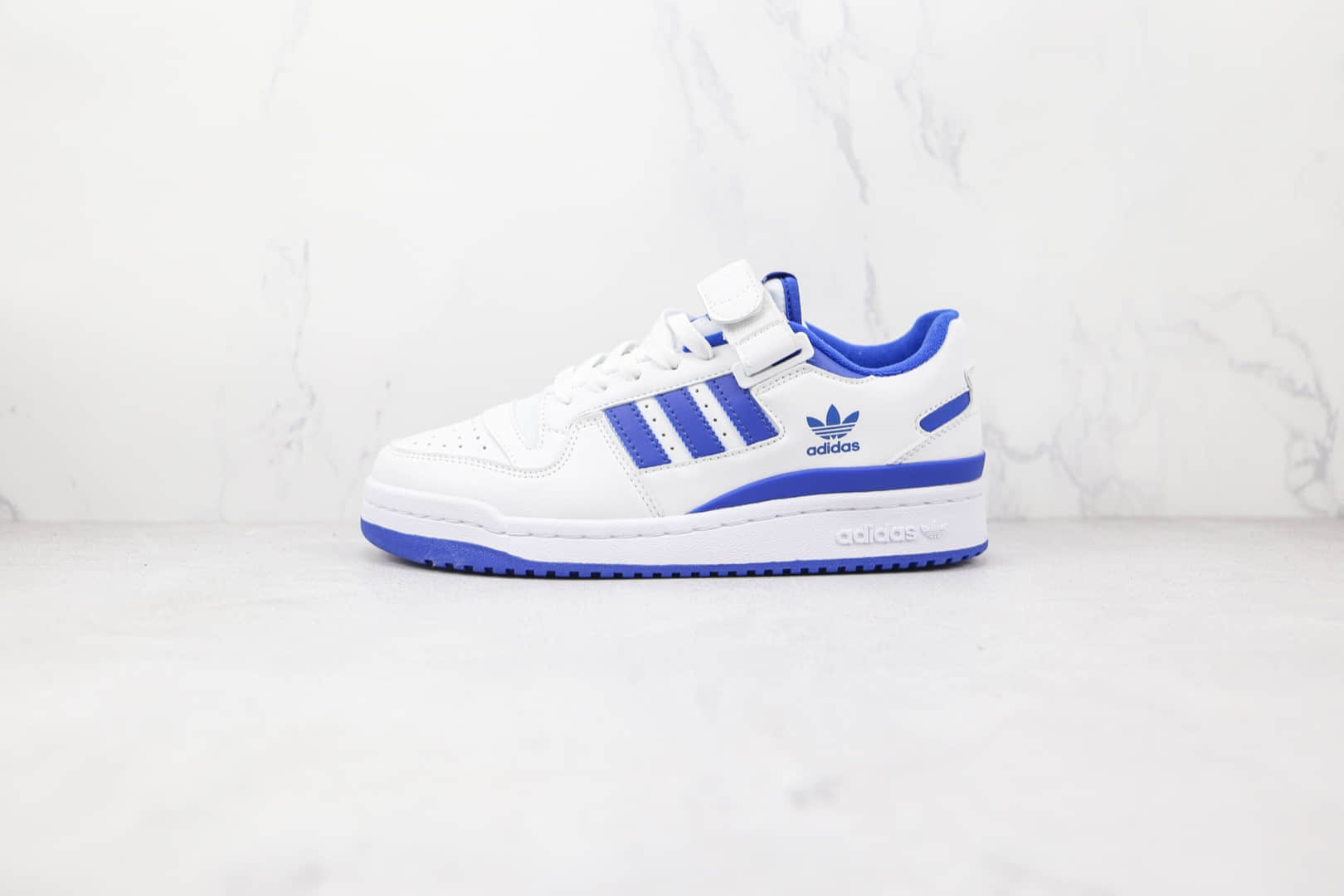 阿迪达斯Adidas Forum 84 Low OG纯原版本三叶草魔术贴白蓝色板鞋原盒原标 货号:FY7756