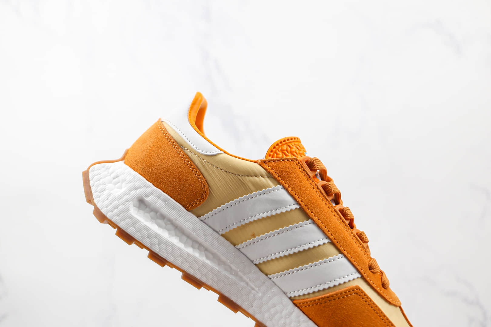 阿迪达斯ADIDAS RETROPY E5纯原版本三叶草厚底橙敏感内容爆米花跑鞋原盒原标 货号：GY1131