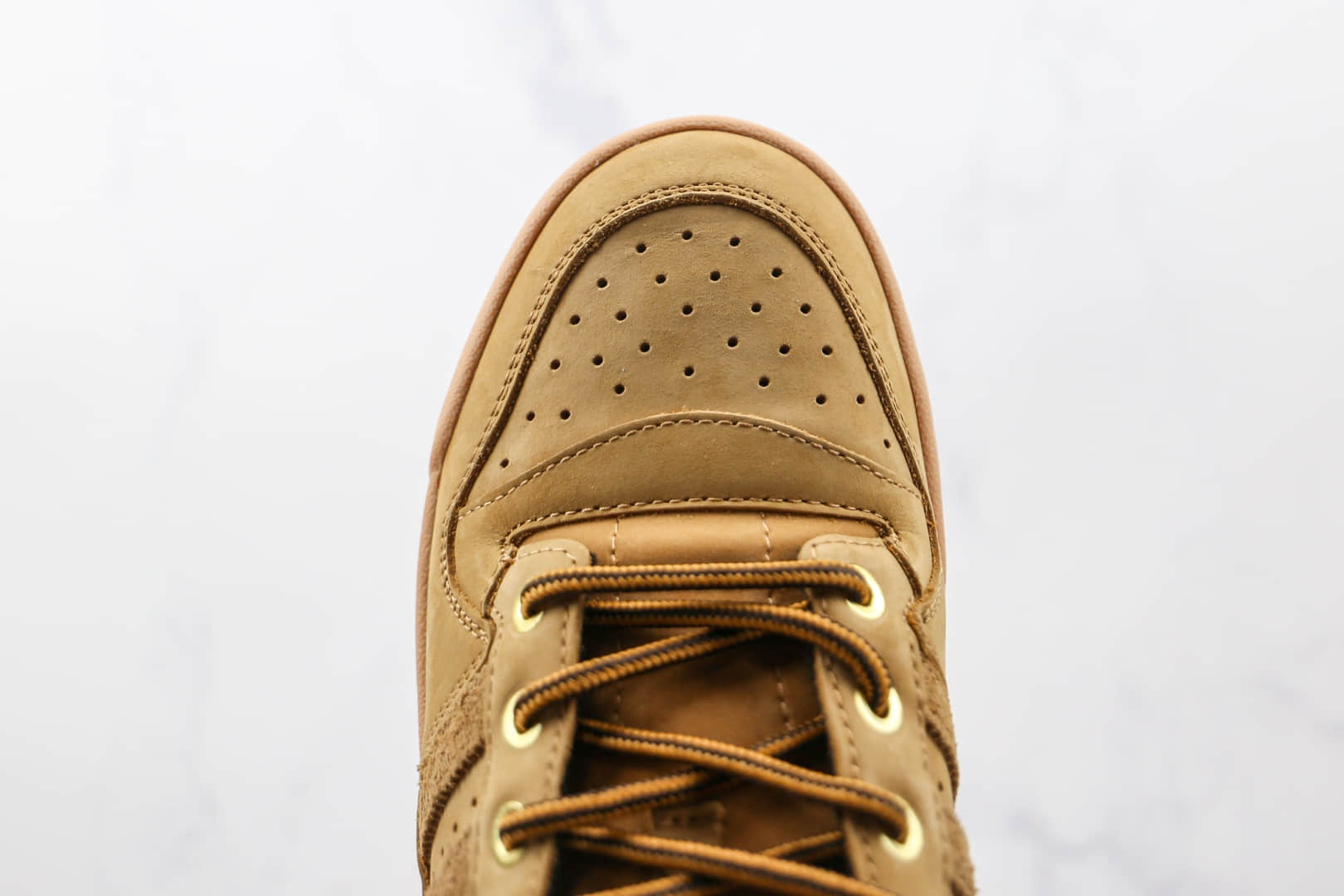 阿迪达斯Adidas Forum Low Wheat x atmos联名款小麦色魔术贴板鞋原盒原标 货号:GX3953